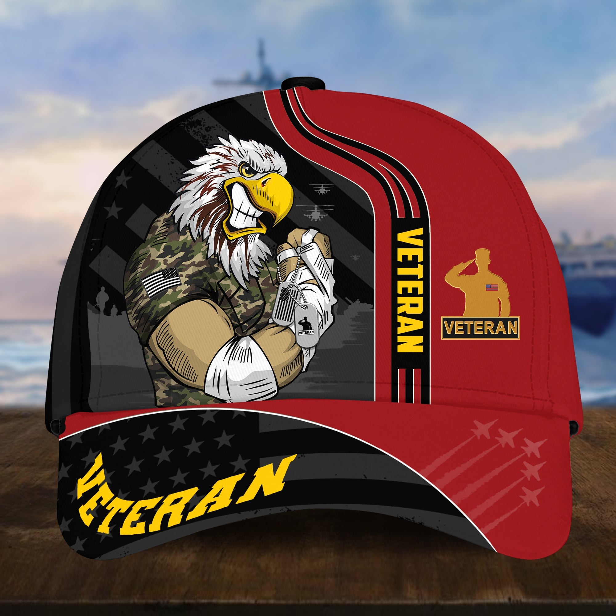 Premium Multiservice US Veterans Cap APVC280303