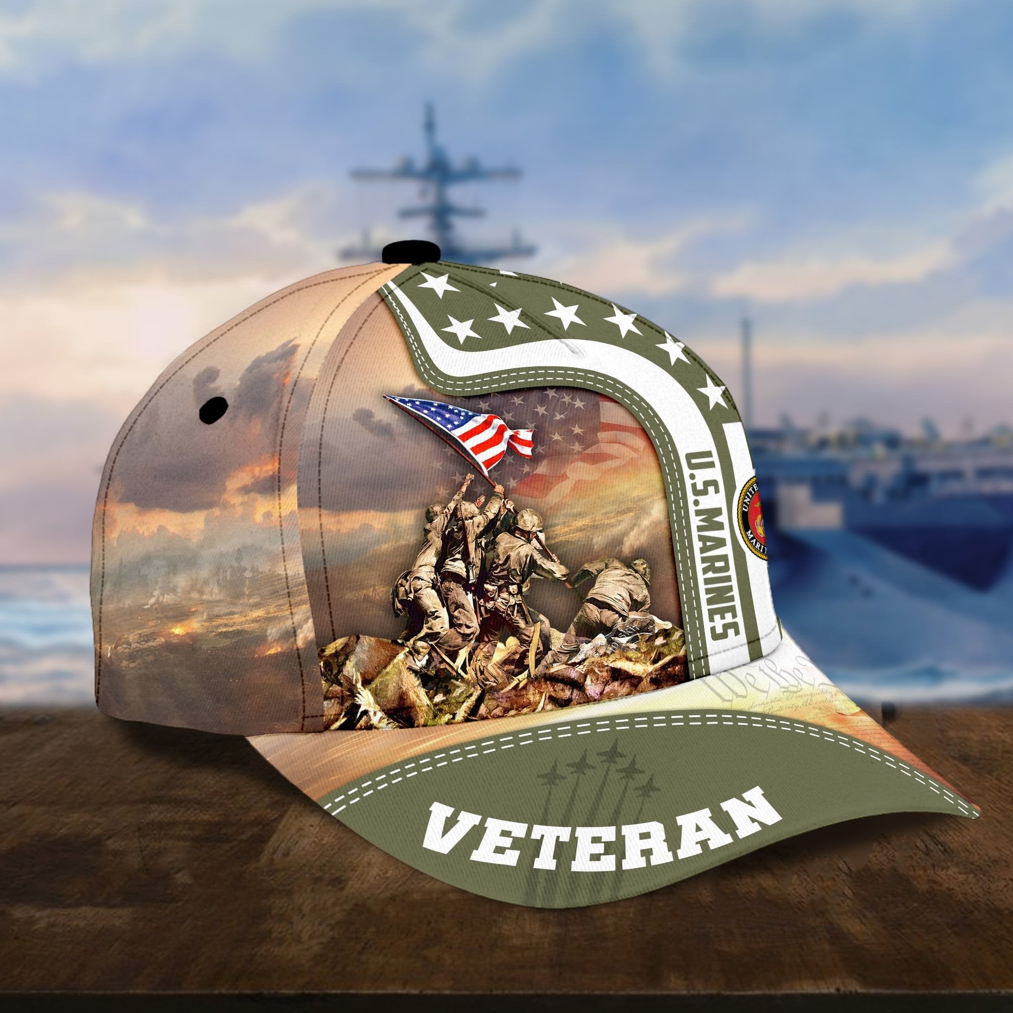 Premium Honoring All Who Served US Veterans Cap APVC280301