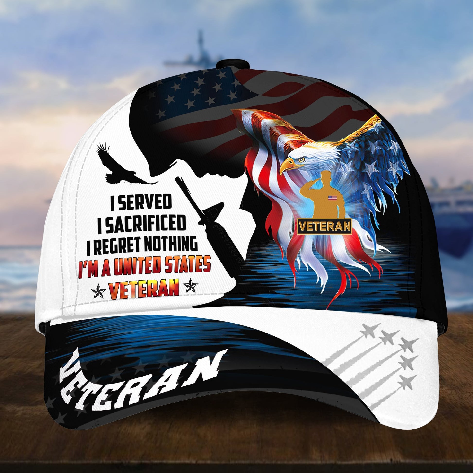 Premium I Served I Sacrificed I Regret Nothing I Am A US Veteran Cap APVC280302