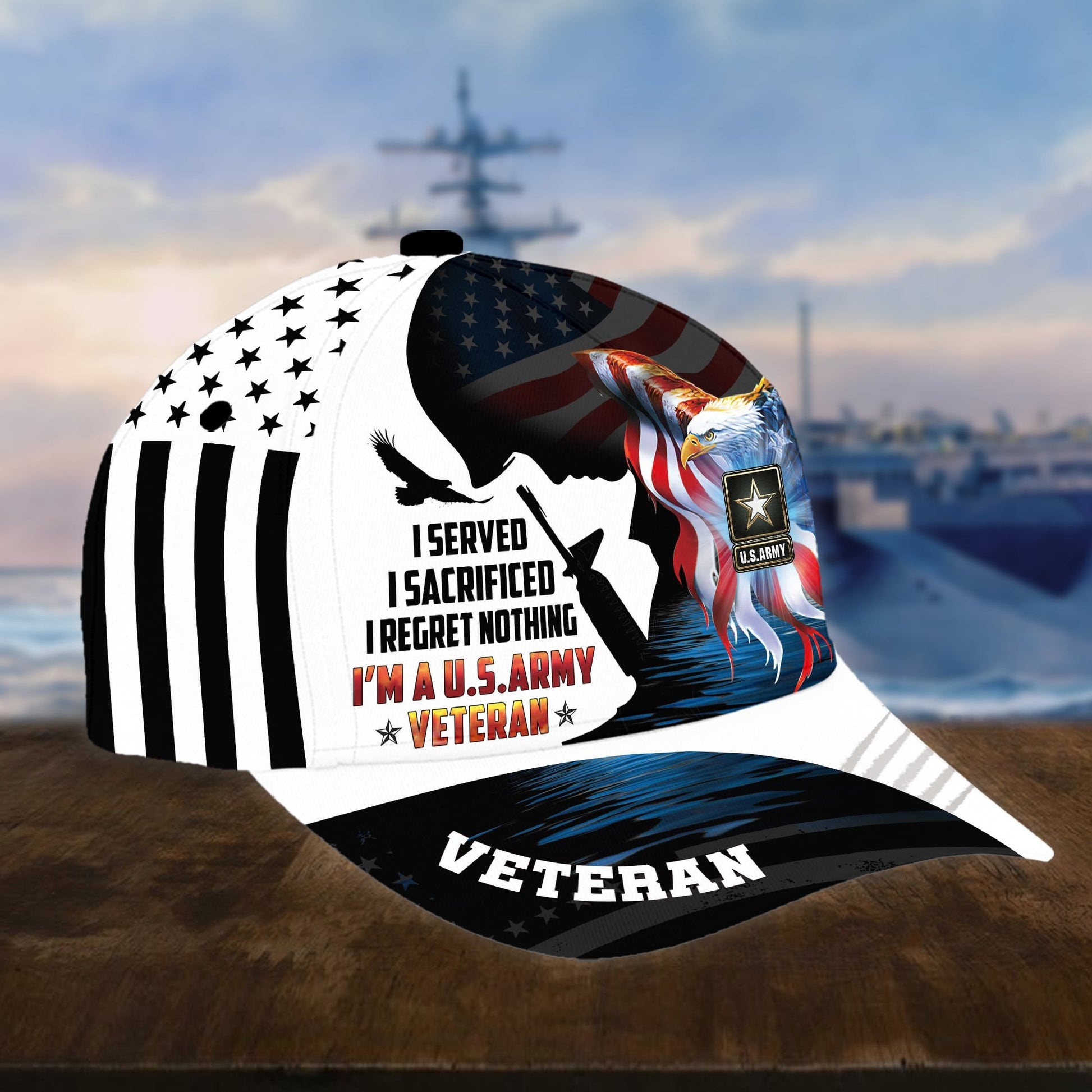 Premium I Served I Sacrificed I Regret Nothing I Am A US Veteran Cap APVC280302