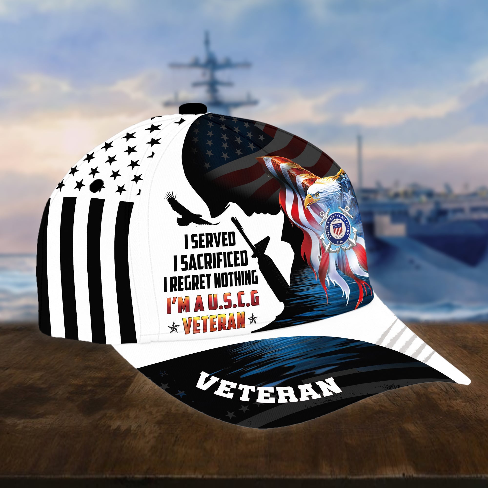 Premium I Served I Sacrificed I Regret Nothing I Am A US Veteran Cap APVC280302