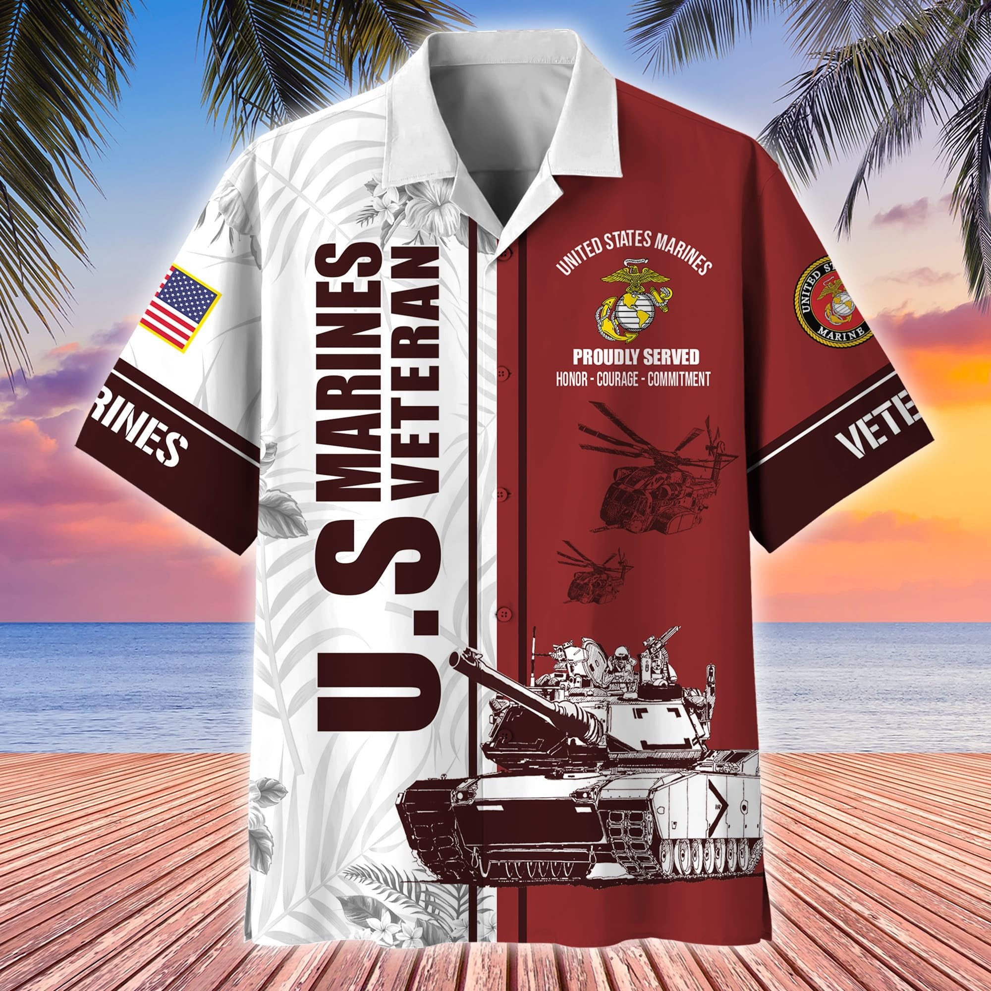 Premium Proudly Served US Veterans Hawaii Shirt APVC160401