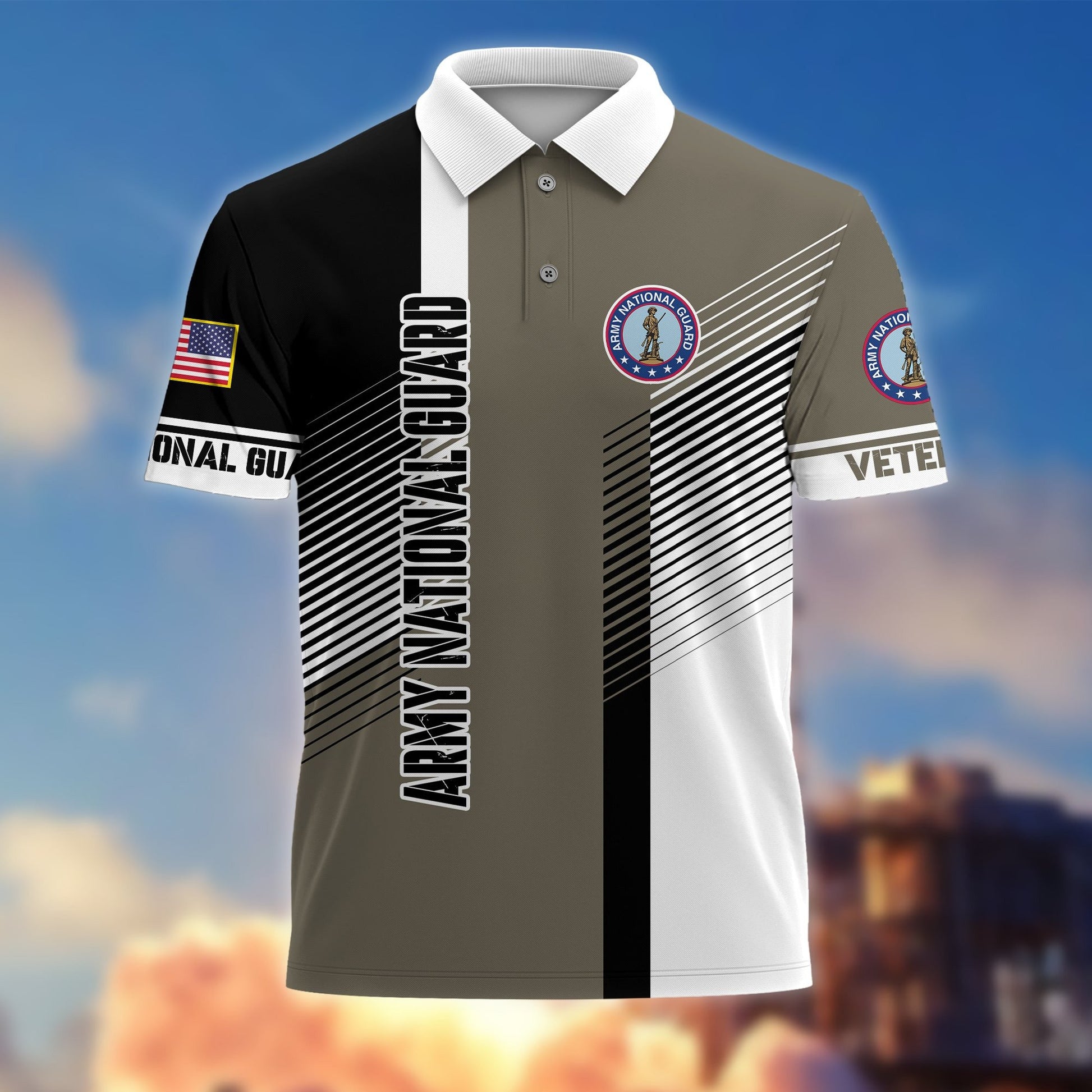 Premium Proudly Served US Veterans Polo Shirt APVC080301