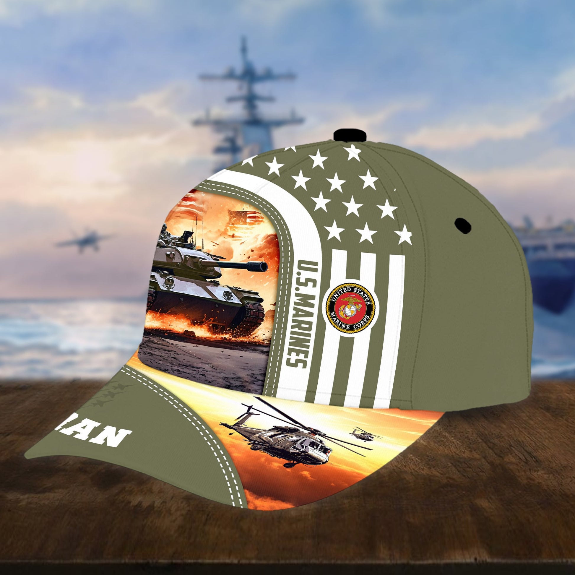 Premium Proudly Served US Veterans Cap APVC240401