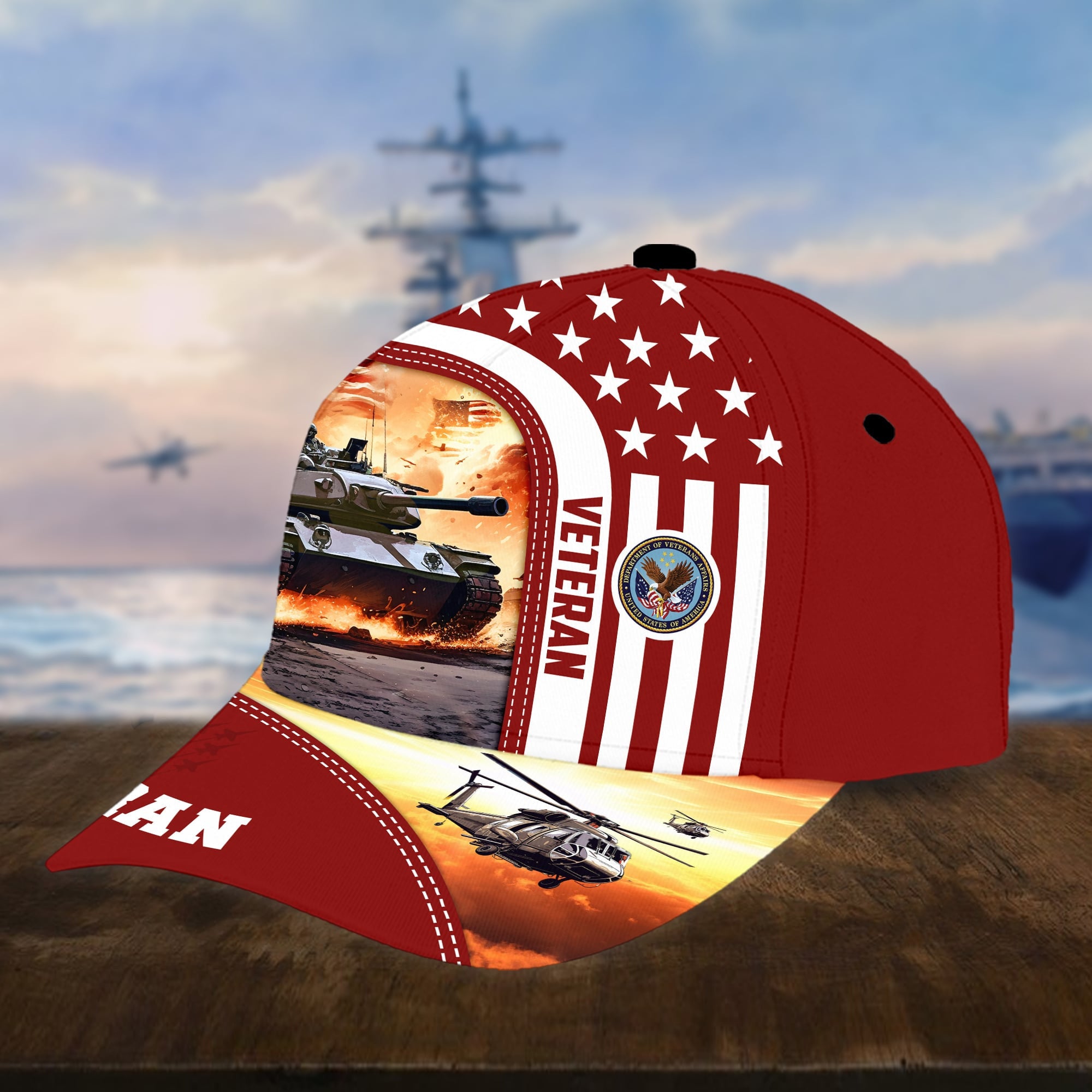 Premium Proudly Served US Veterans Cap APVC240401
