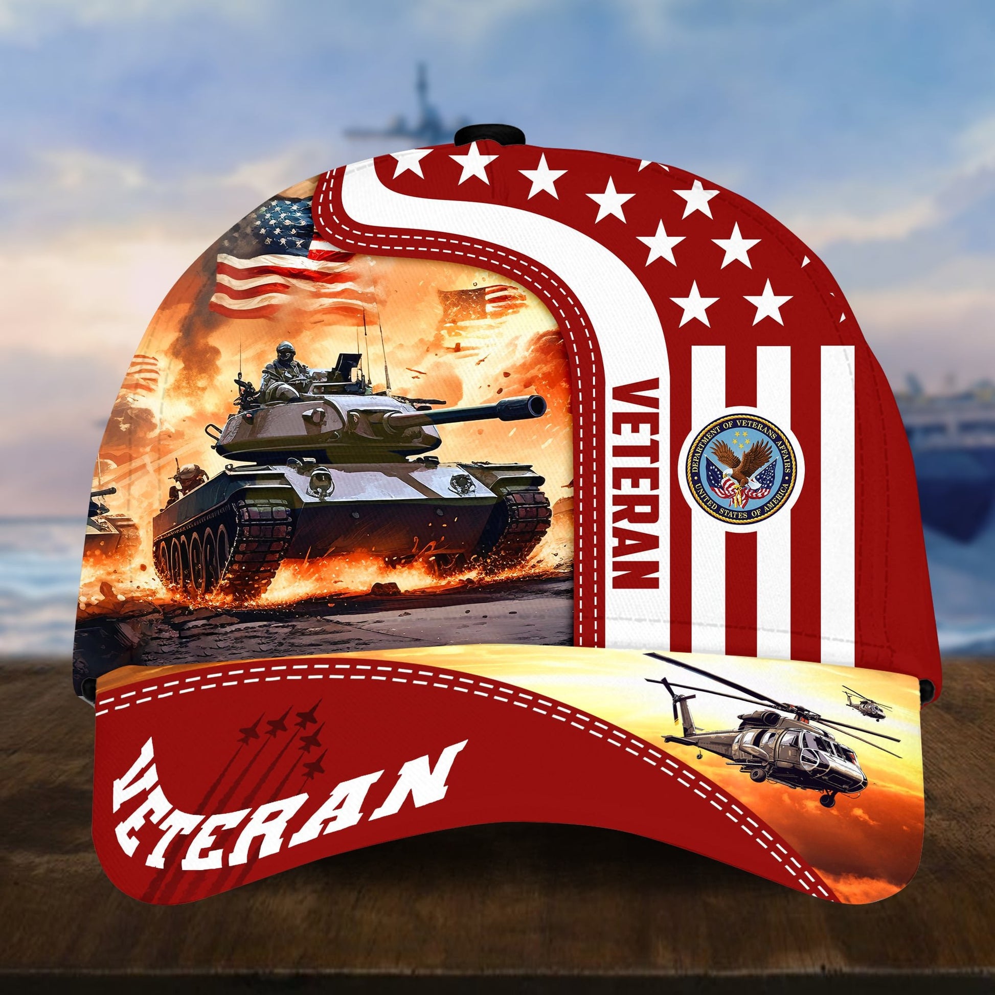 Premium Proudly Served US Veterans Cap APVC240401