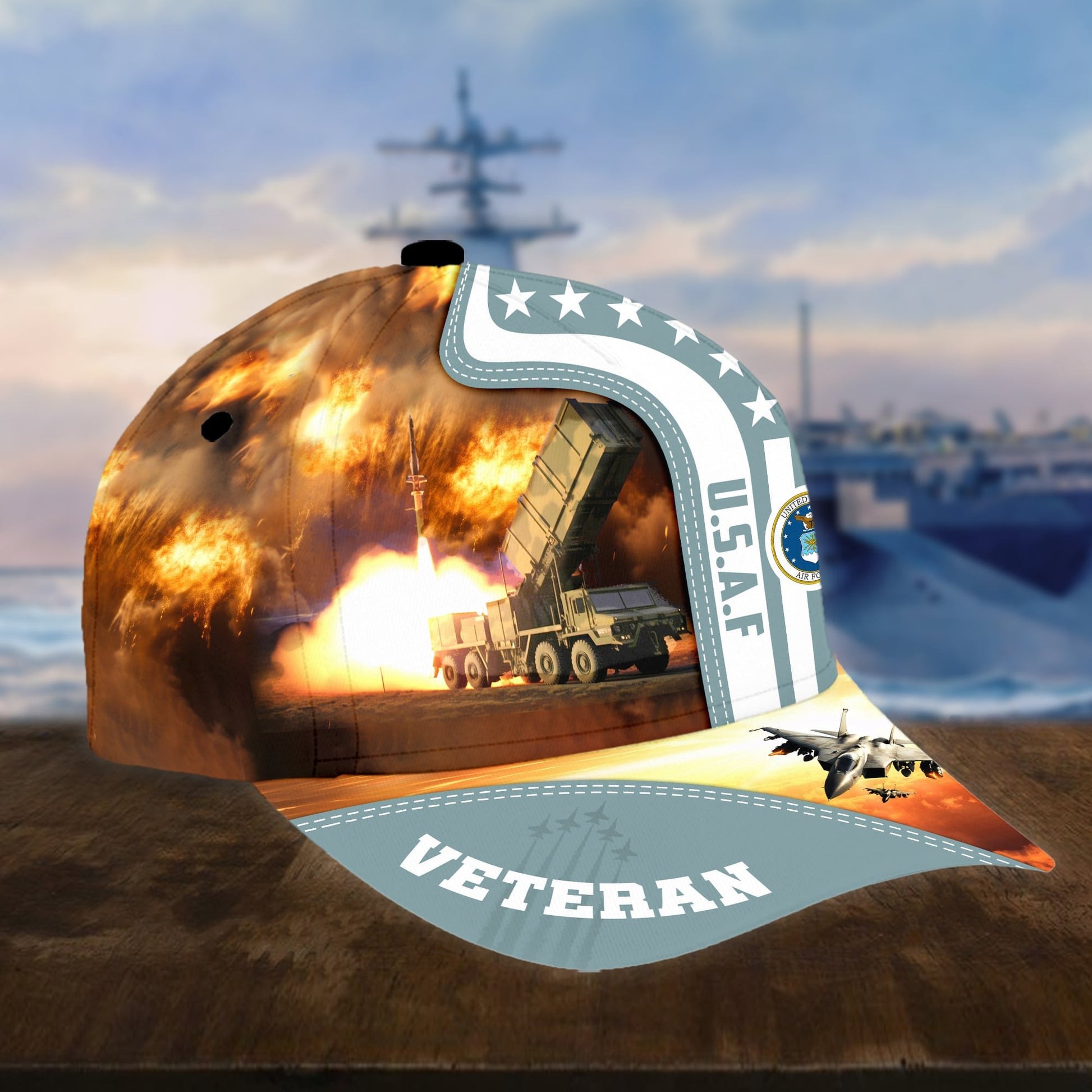 Premium Proudly Served US Veterans Cap APVC240401