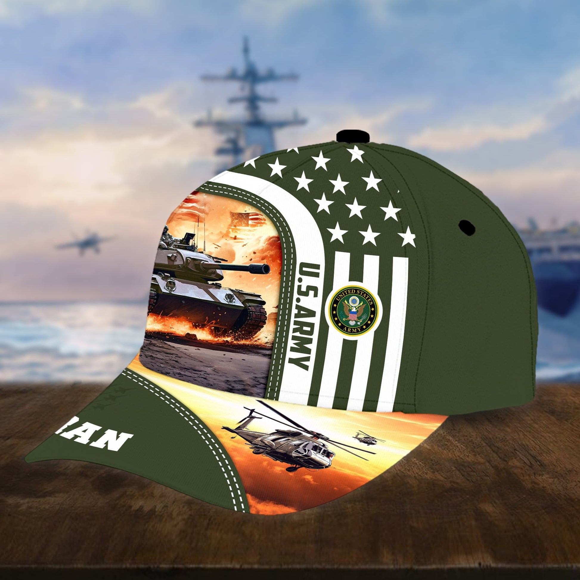 Premium Proudly Served US Veterans Cap APVC240401