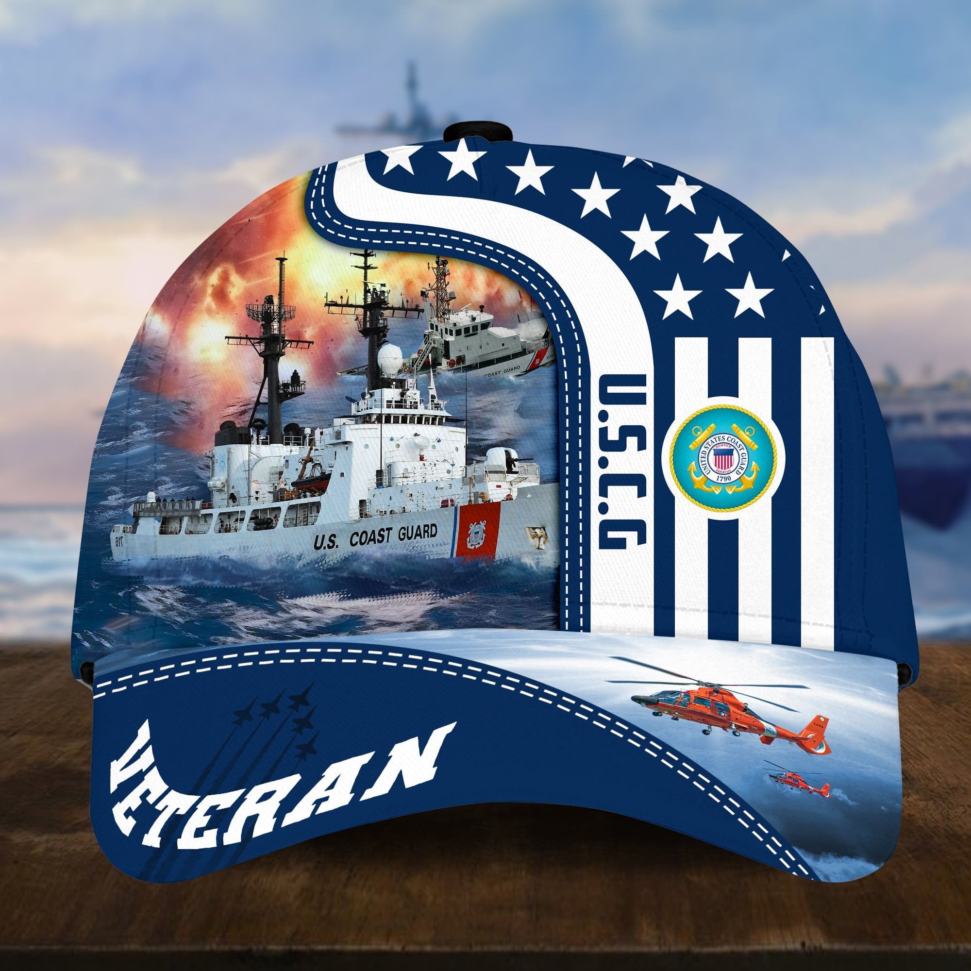 Premium Proudly Served US Veterans Cap APVC240401