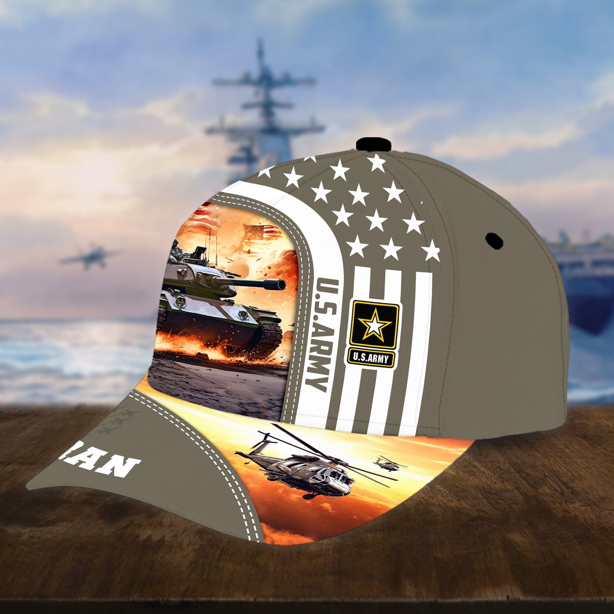Premium Proudly Served US Veterans Cap APVC240401