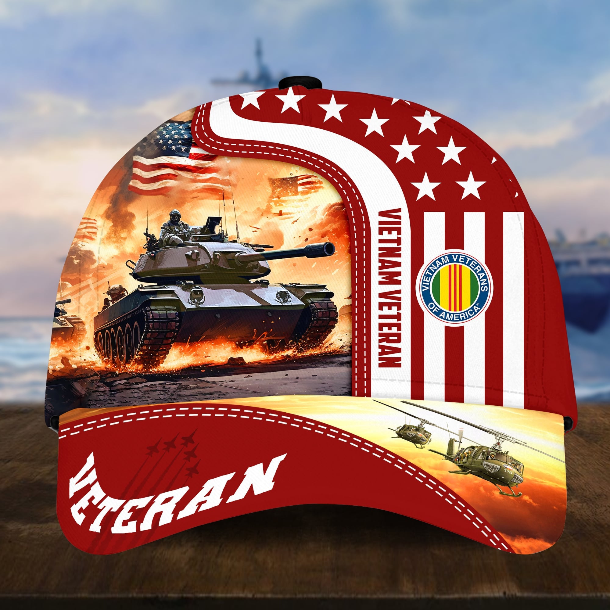Premium Proudly Served US Veterans Cap APVC240401
