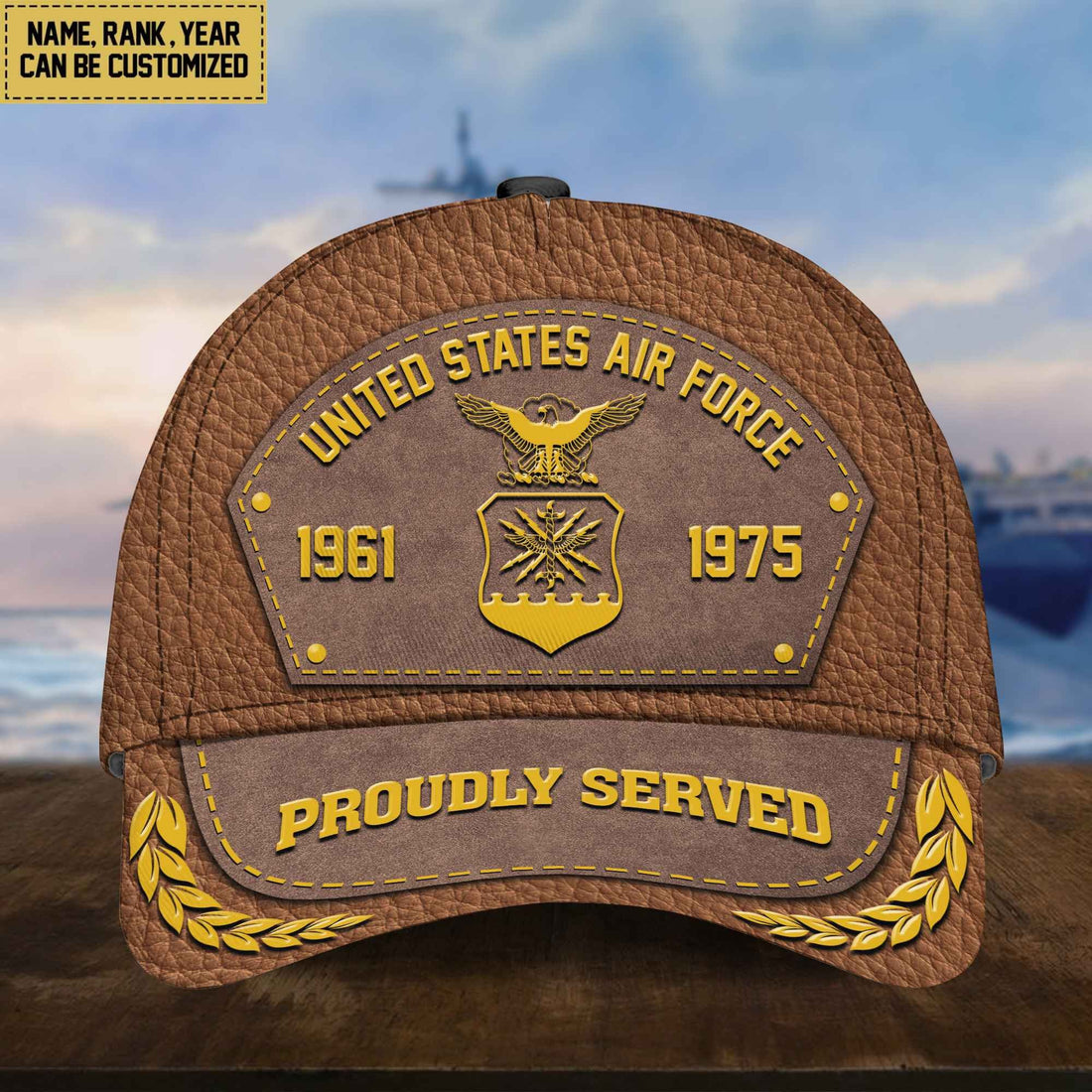 Customized USAF Veteran Cap, Gift For Veterans Day, Father's Day, Memorial Day VPVC000404