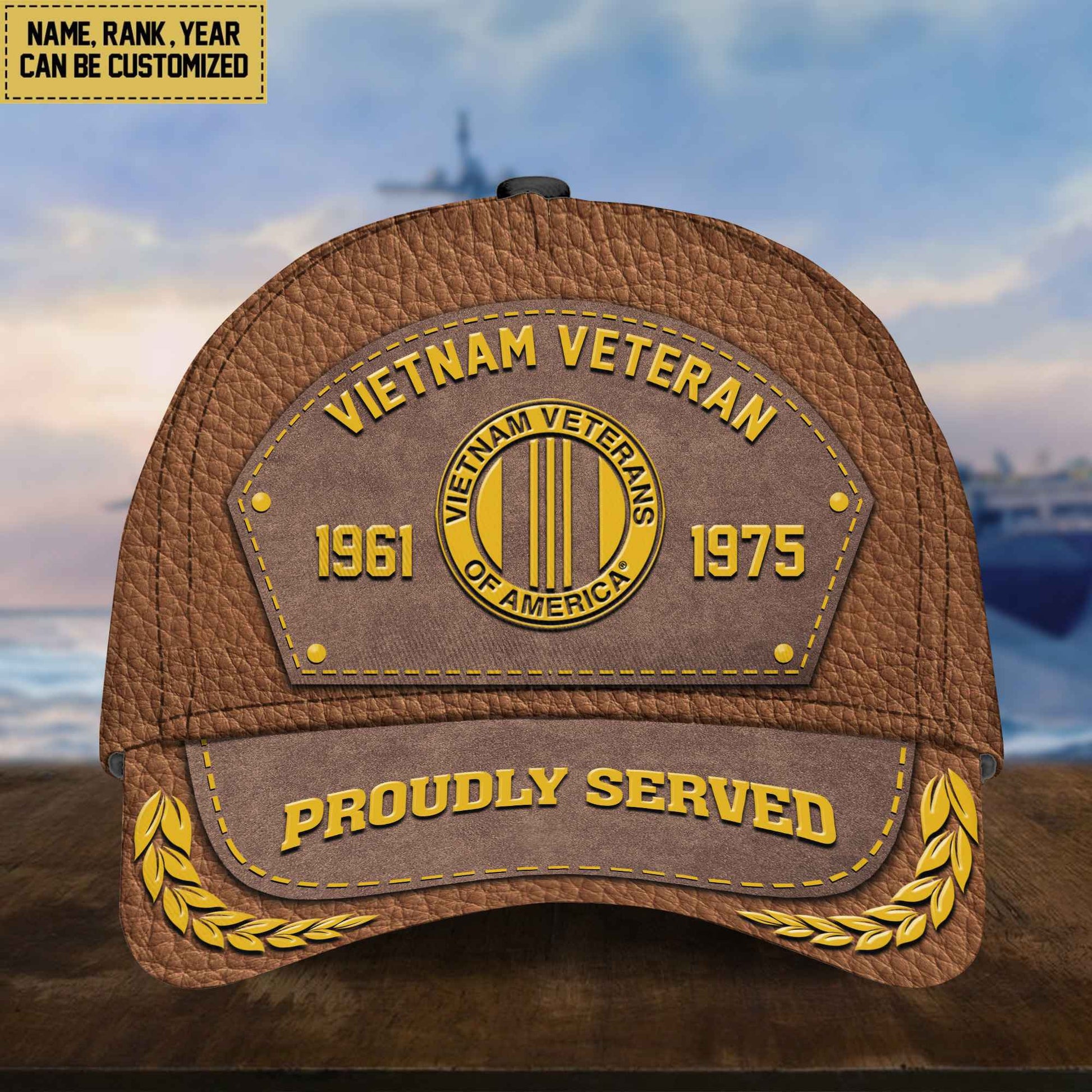 Customized Vietnam Veteran Cap, Gift For Veterans Day, Father's Day, Memorial Day VPVC000406