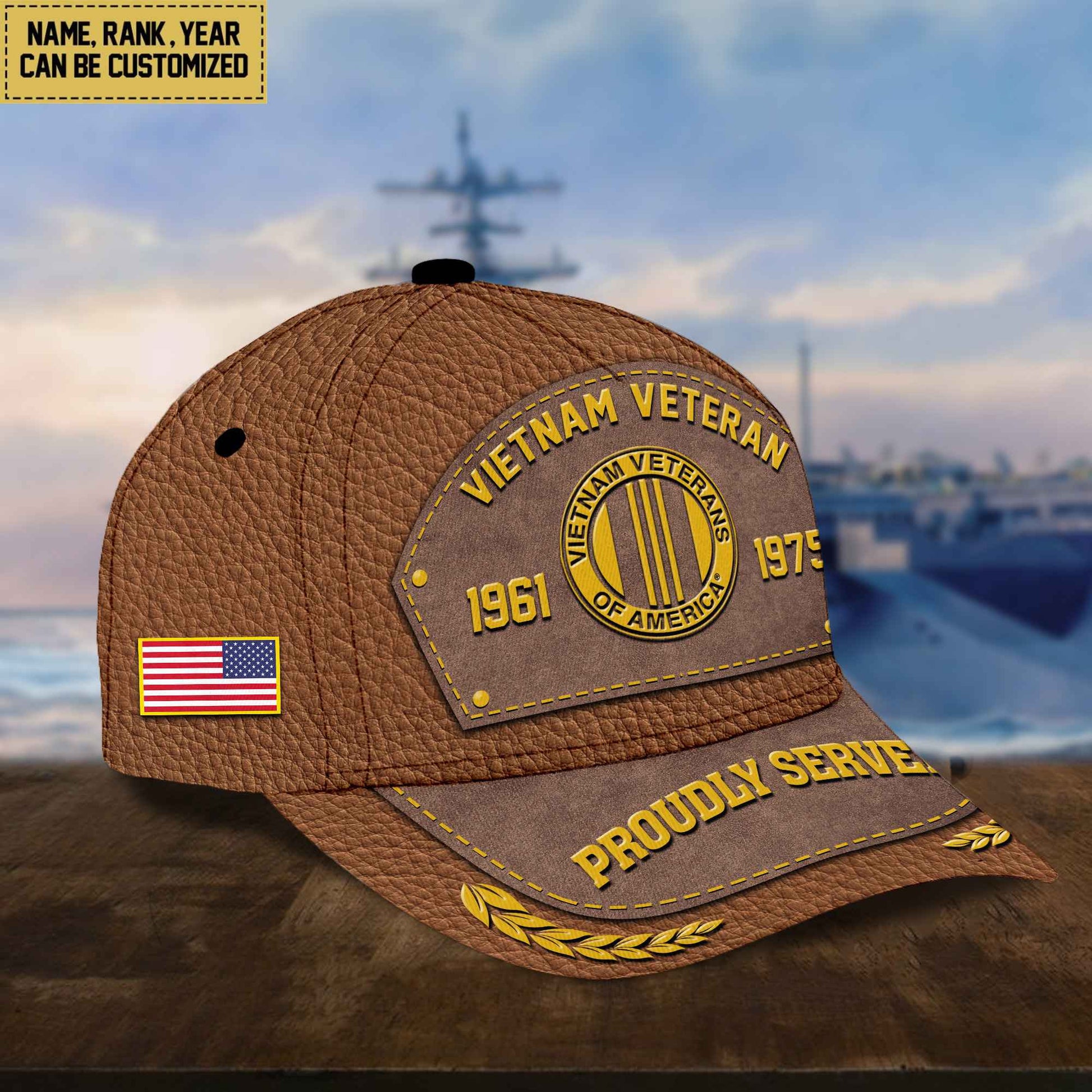 Customized Vietnam Veteran Cap, Gift For Veterans Day, Father's Day, Memorial Day VPVC000406