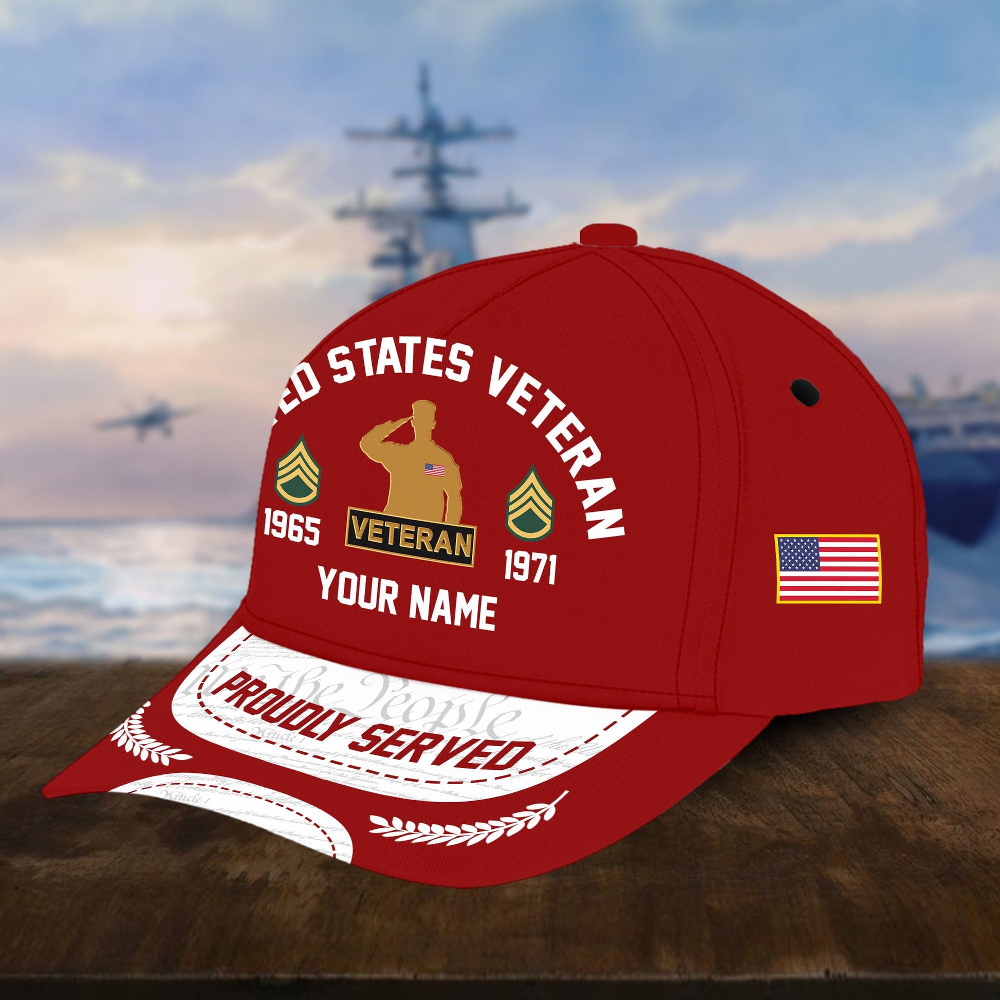 US Veterans Custom Hat - Military Honor Cap VPVC001407