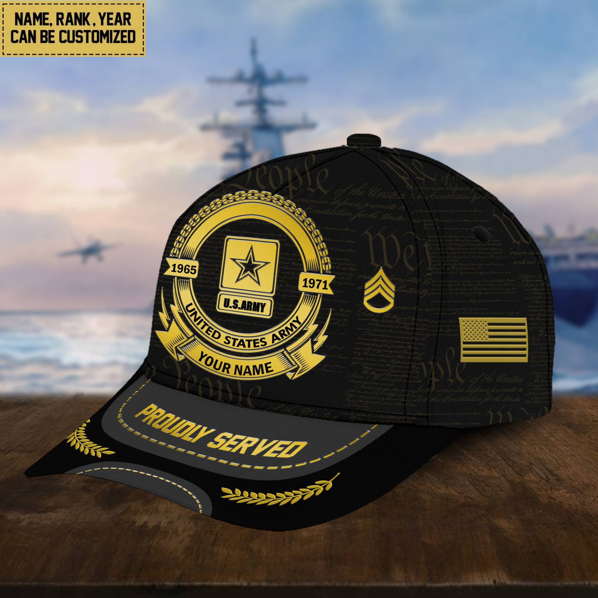 US Army Veteran Hat - Military Honor Army Cap VPVC001701