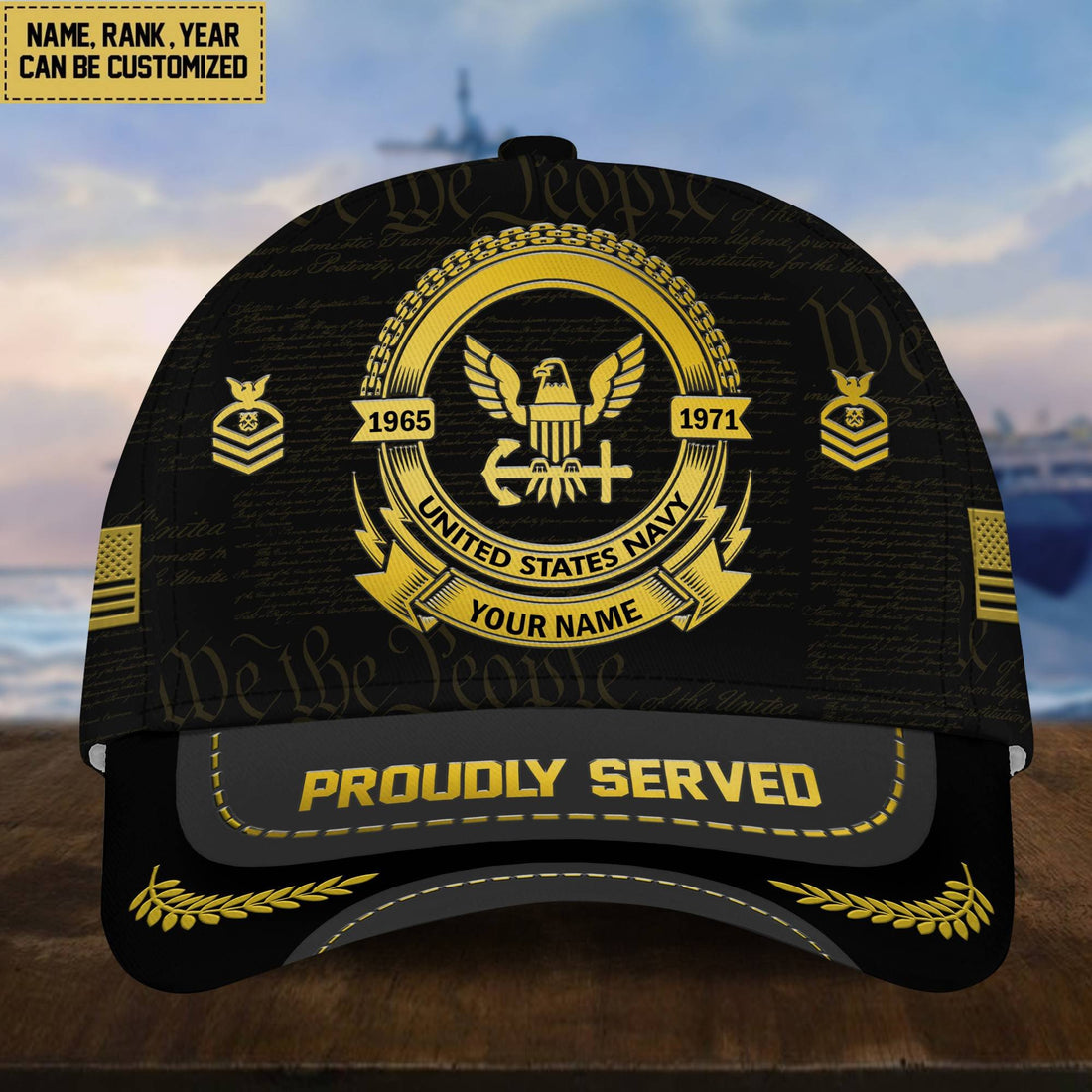 US Navy Veteran Hat - Military Honor Navy Cap VPVC001702
