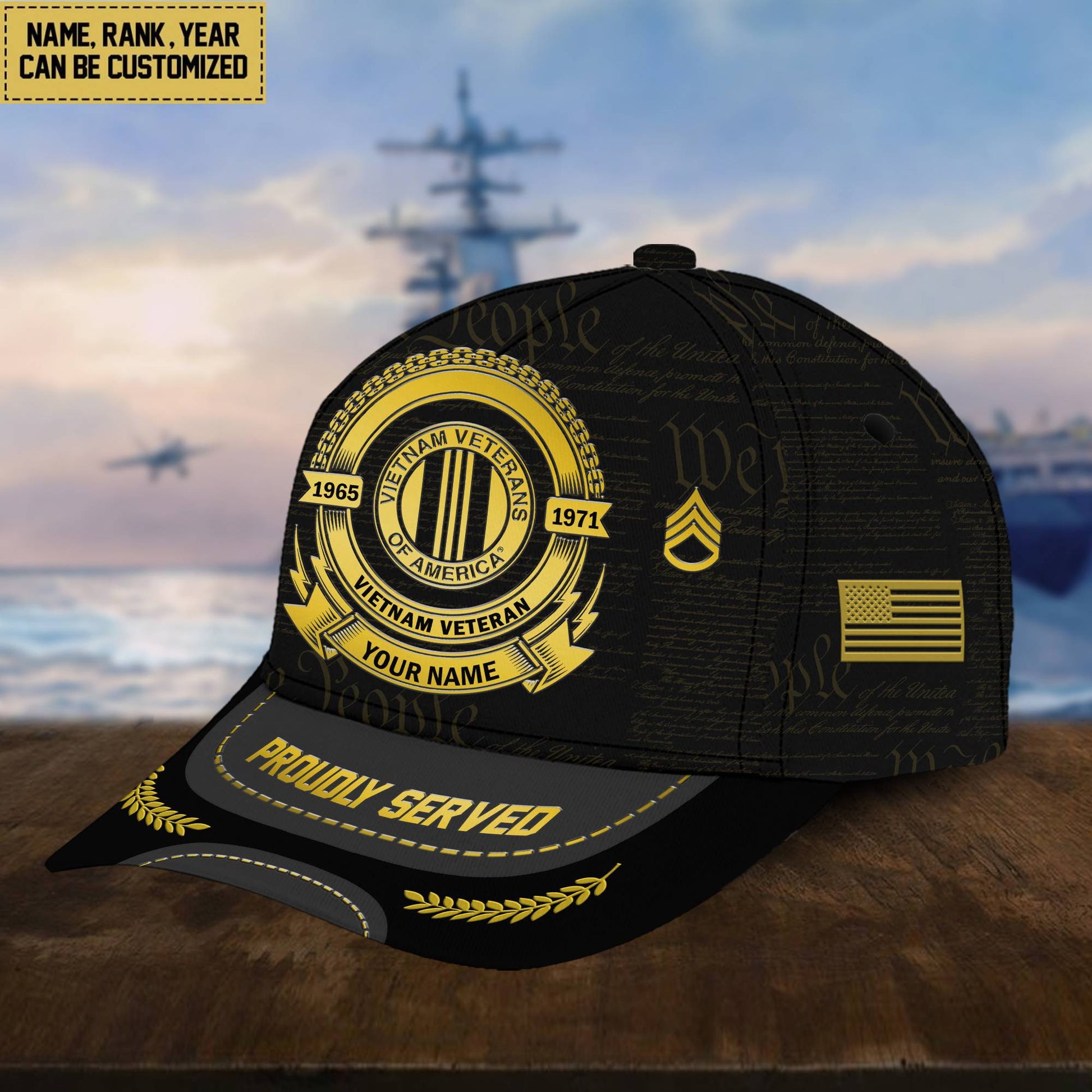 Vietnam Veteran Hat - Military Honor Vietnam Veteran Cap VPVC001706