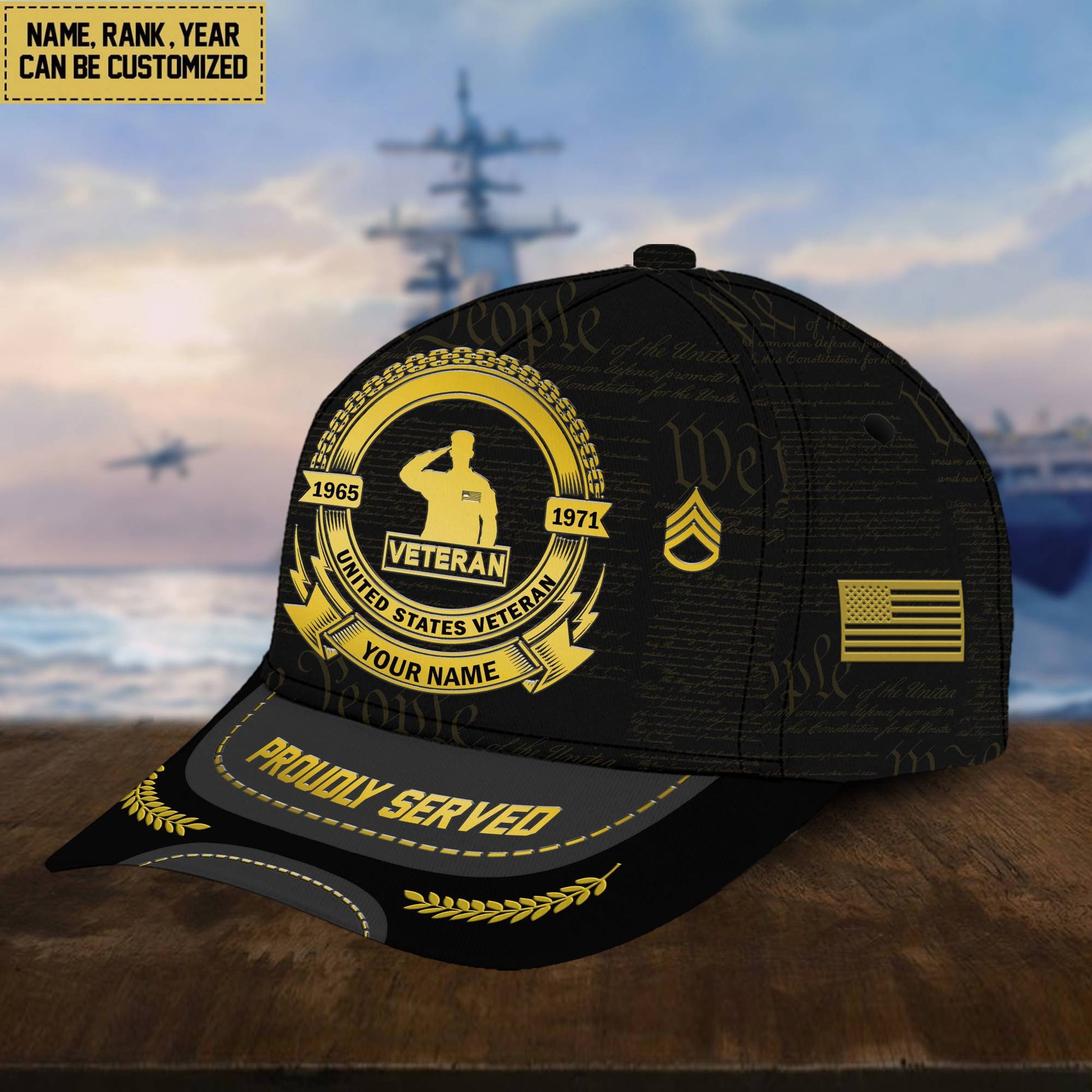 US Veteran Hat - Military Honor US Veteran Cap VPVC001707