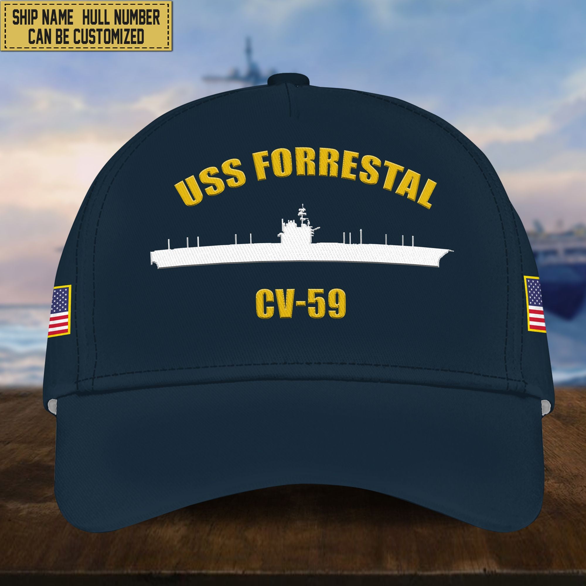 Custom Us Navy Ships Classic Baseball Cap VPVC0016