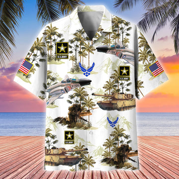 Premium US Army US Air Force Veteran Hawaii Shirt APVC230510