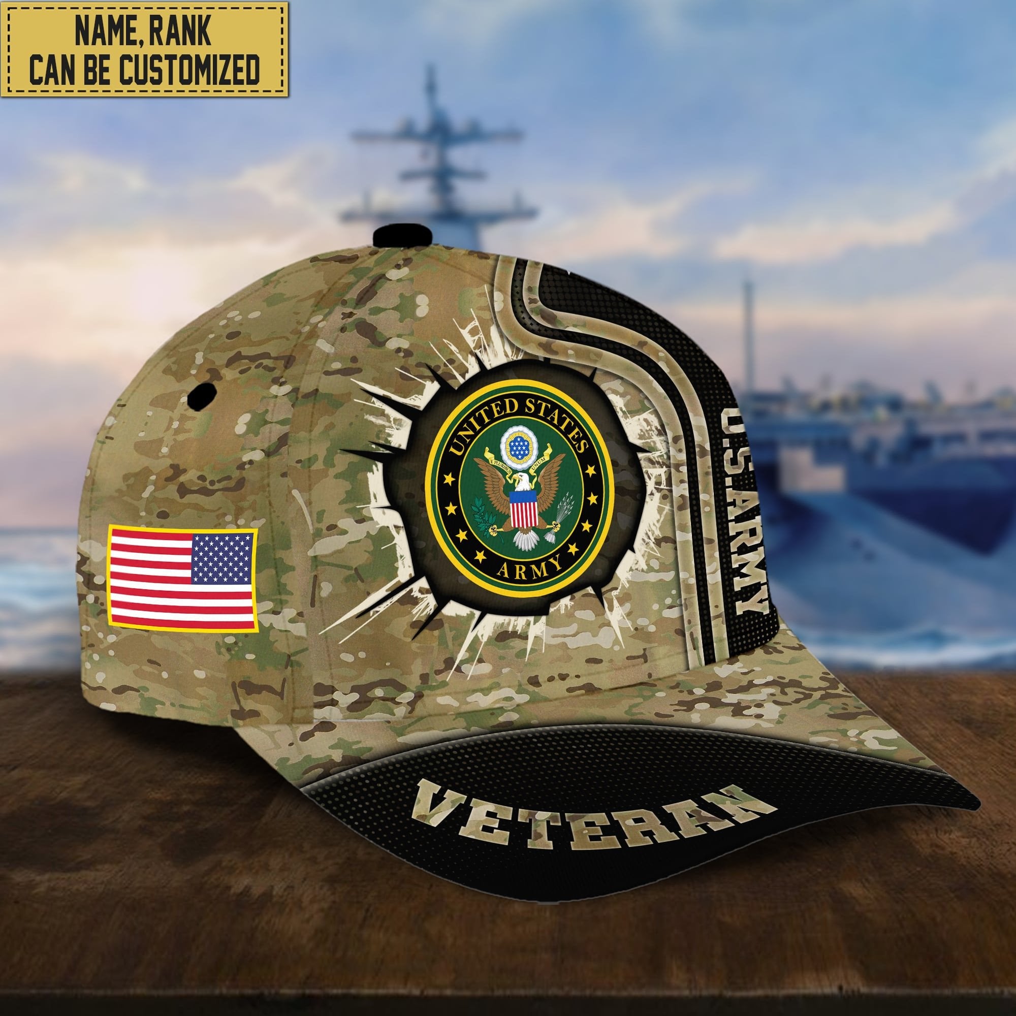 Premium Personalized US Veterans Cap APVC220501