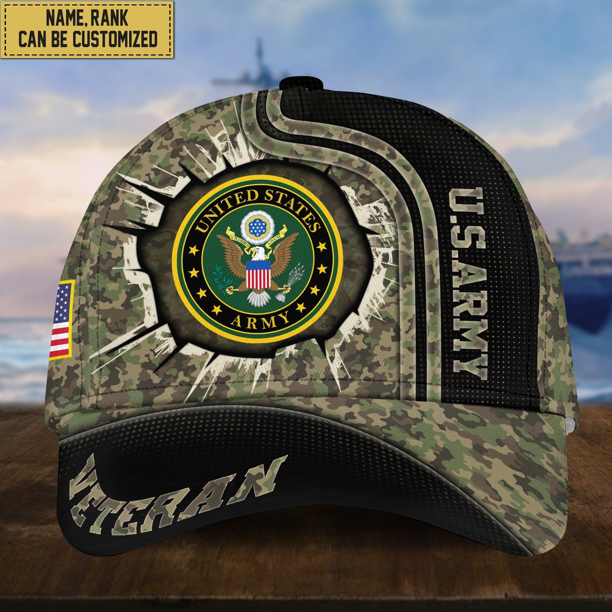Premium Personalized US Veterans Cap APVC220501