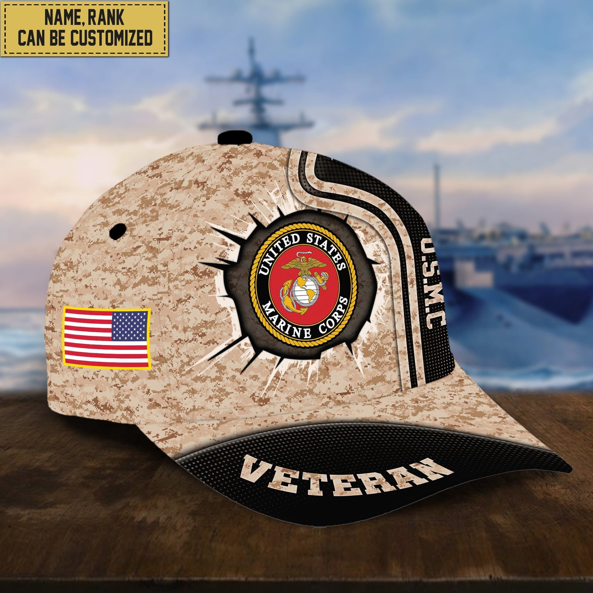 Premium Personalized US Veterans Cap APVC220501