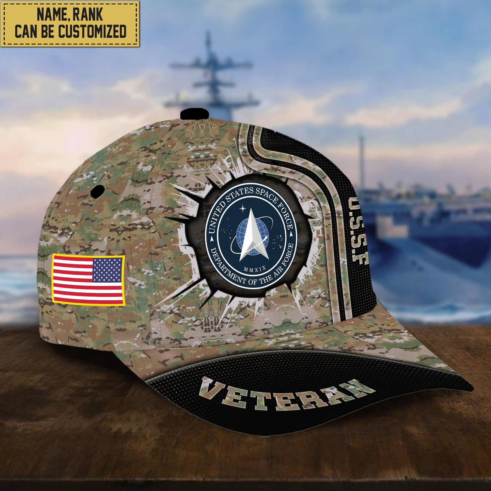 Premium Personalized US Veterans Cap APVC220501