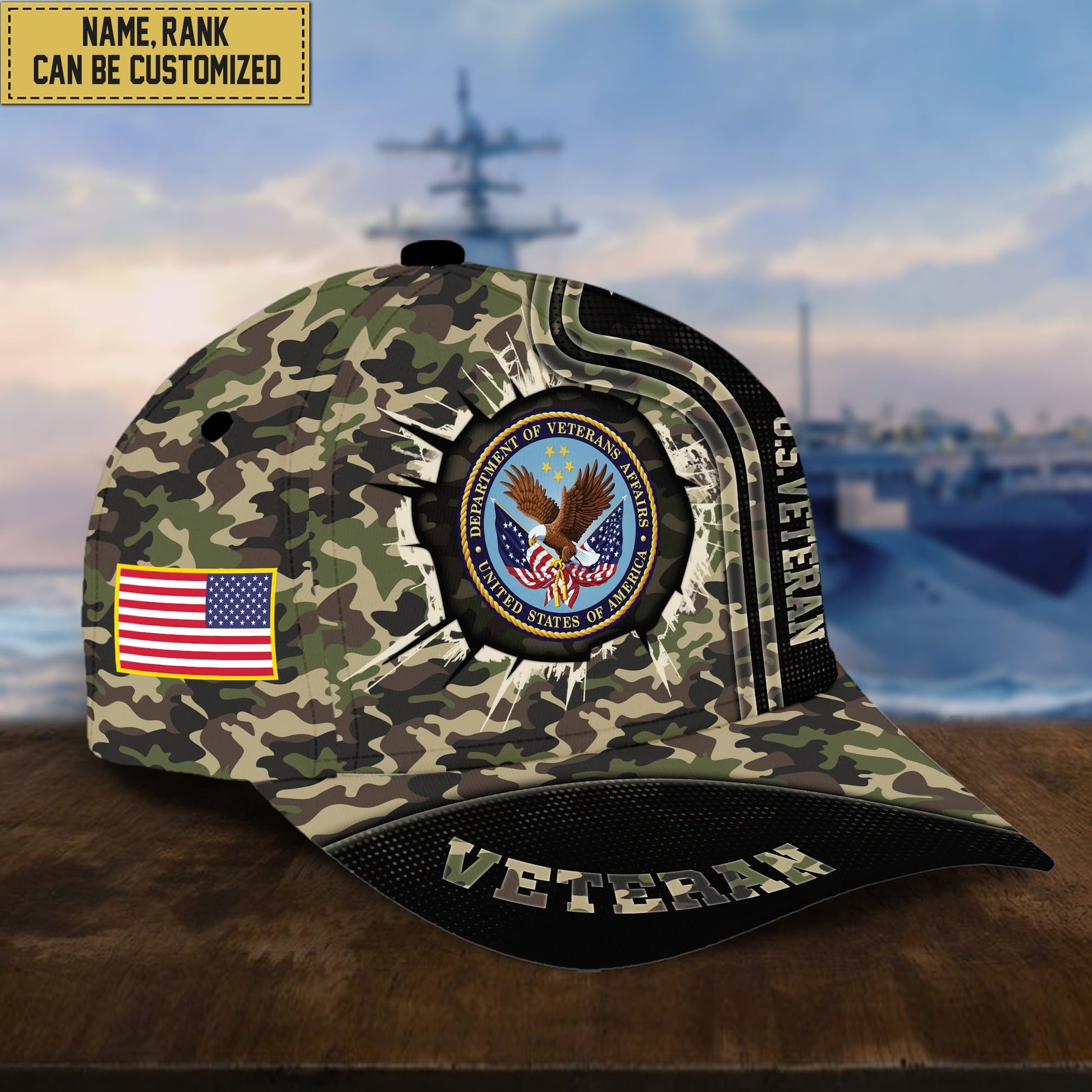 Premium Personalized US Veterans Cap APVC220501