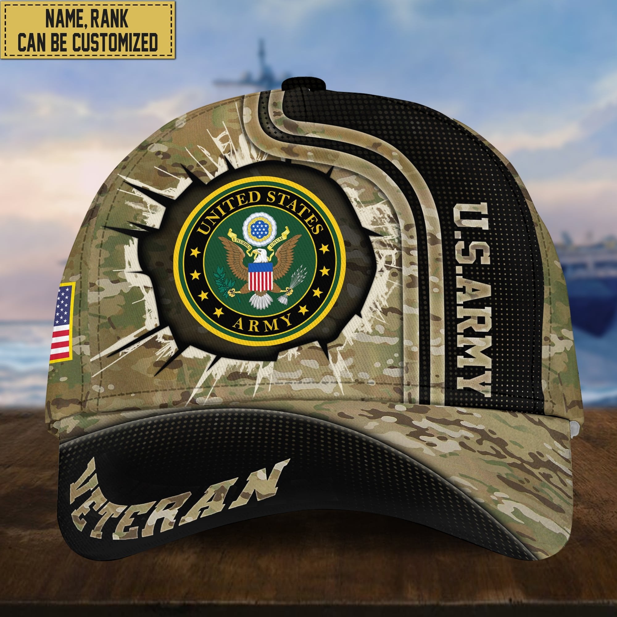 Premium Personalized US Veterans Cap APVC220501