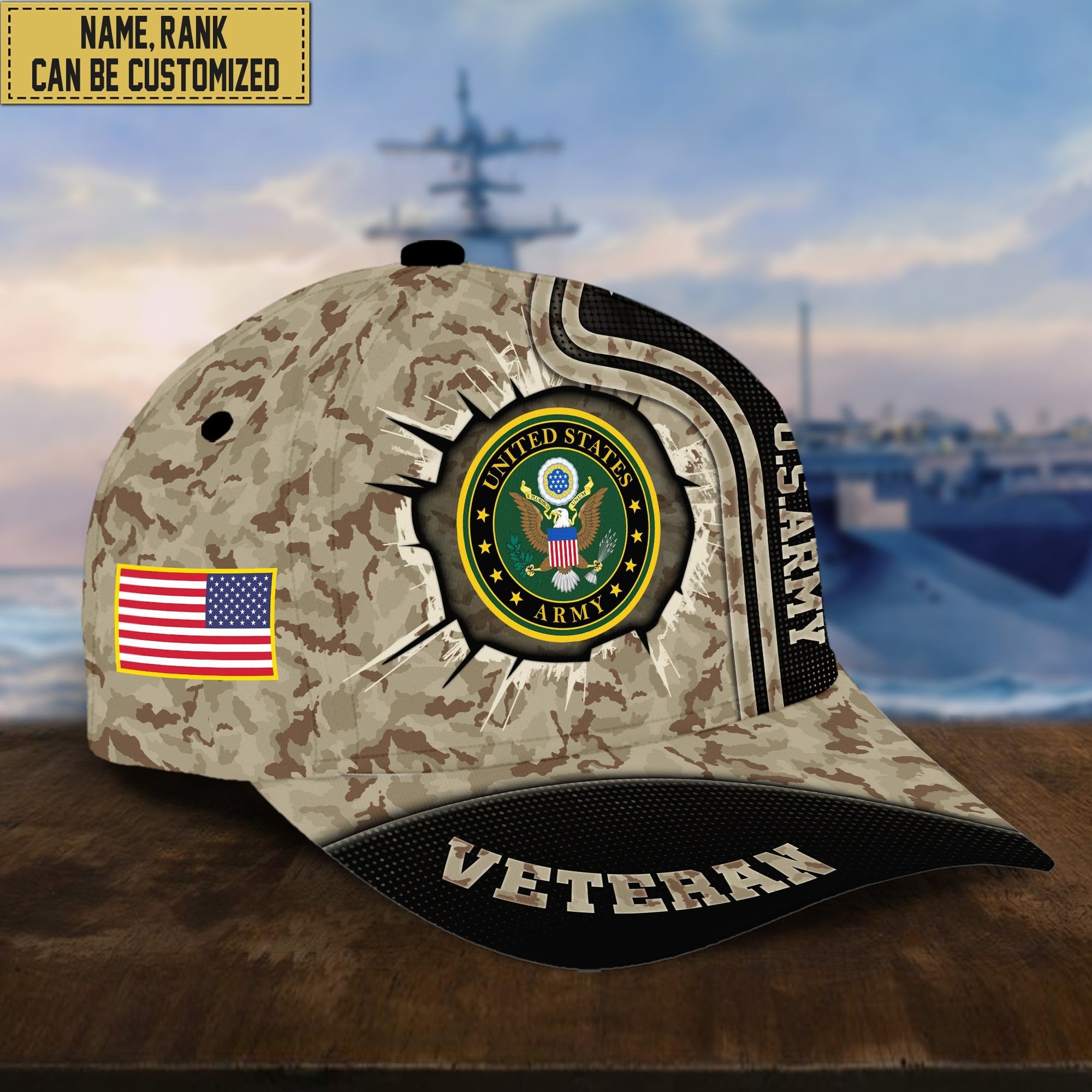 Premium Personalized US Veterans Cap APVC220501