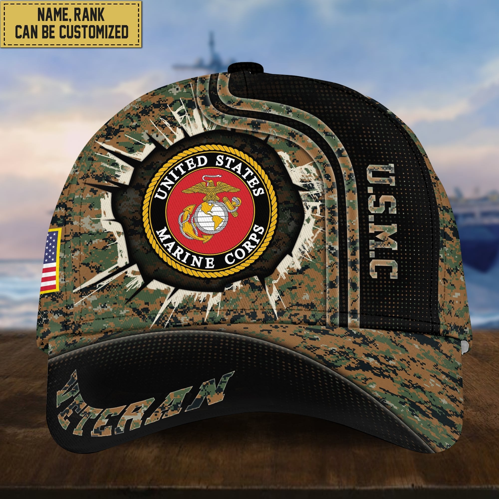 Premium Personalized US Veterans Cap APVC220501