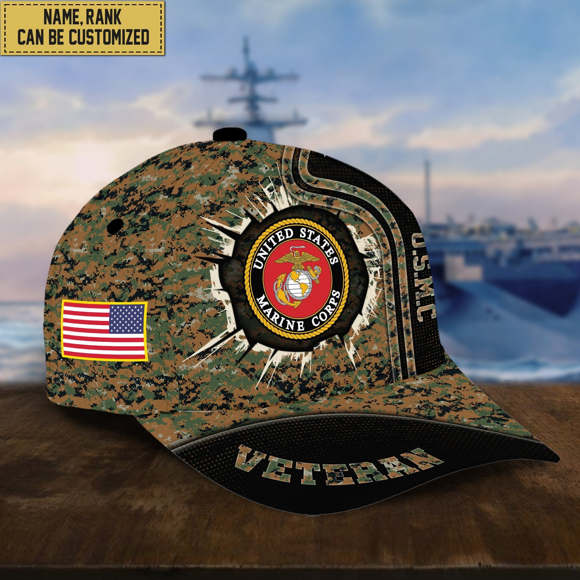 Premium Personalized US Veterans Cap APVC220501