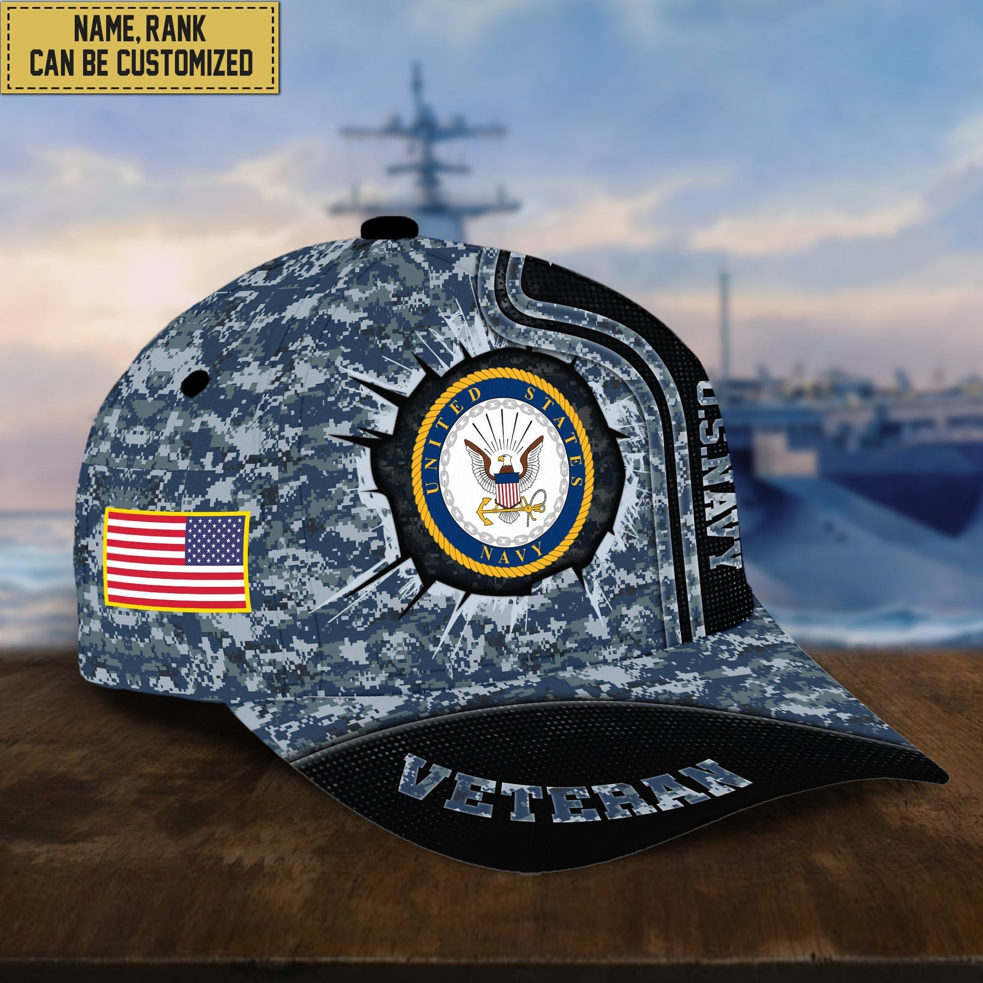 Premium Personalized US Veterans Cap APVC220501