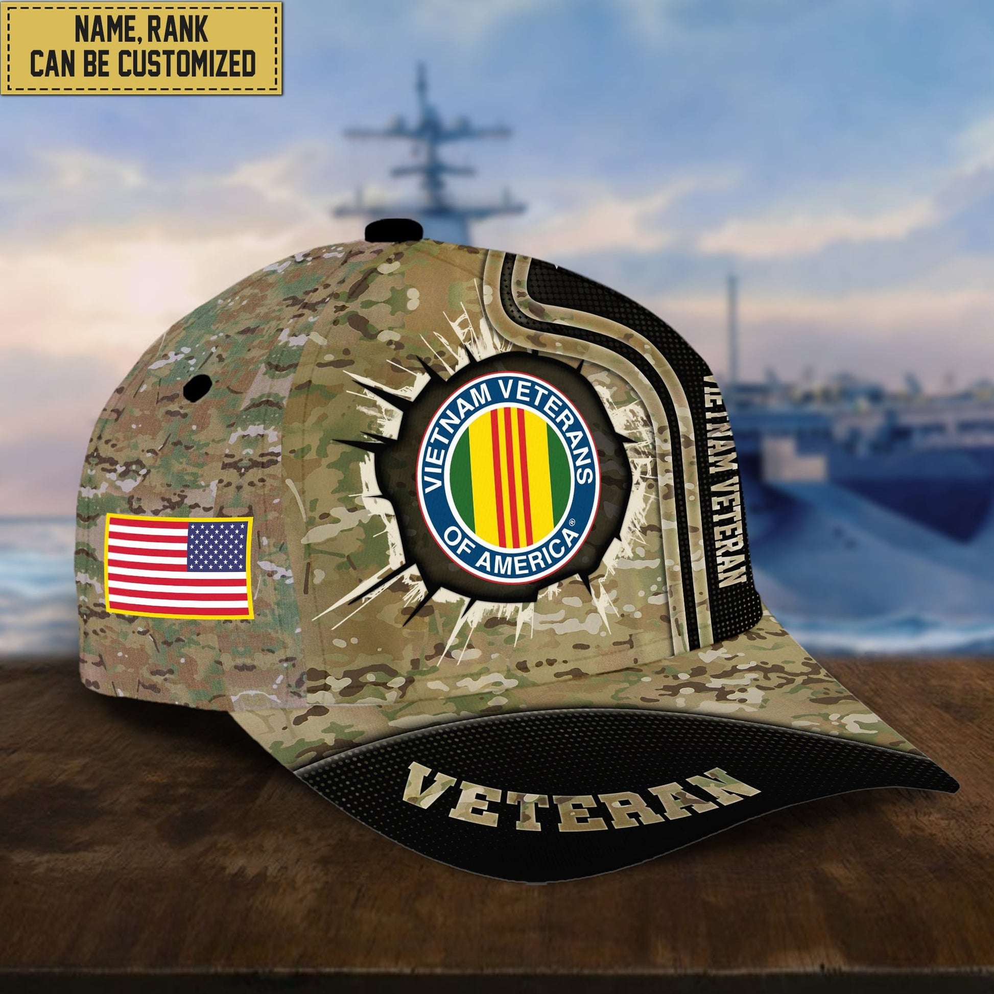 Premium Personalized US Veterans Cap APVC220501