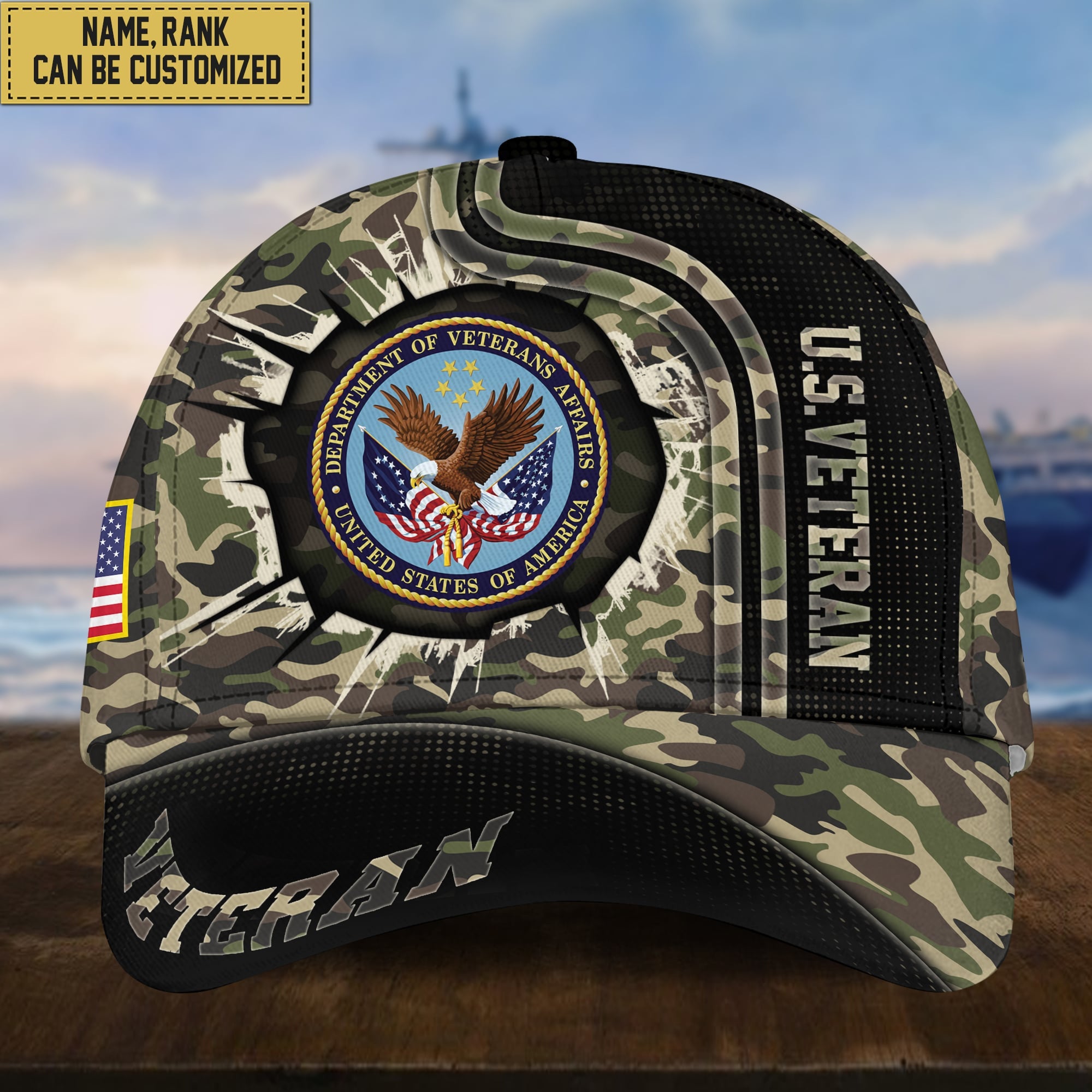 Premium Personalized US Veterans Cap APVC220501