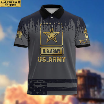 US Army Short Sleeve Polo Shirt For Men Veteran's Day Gift VPVC200101