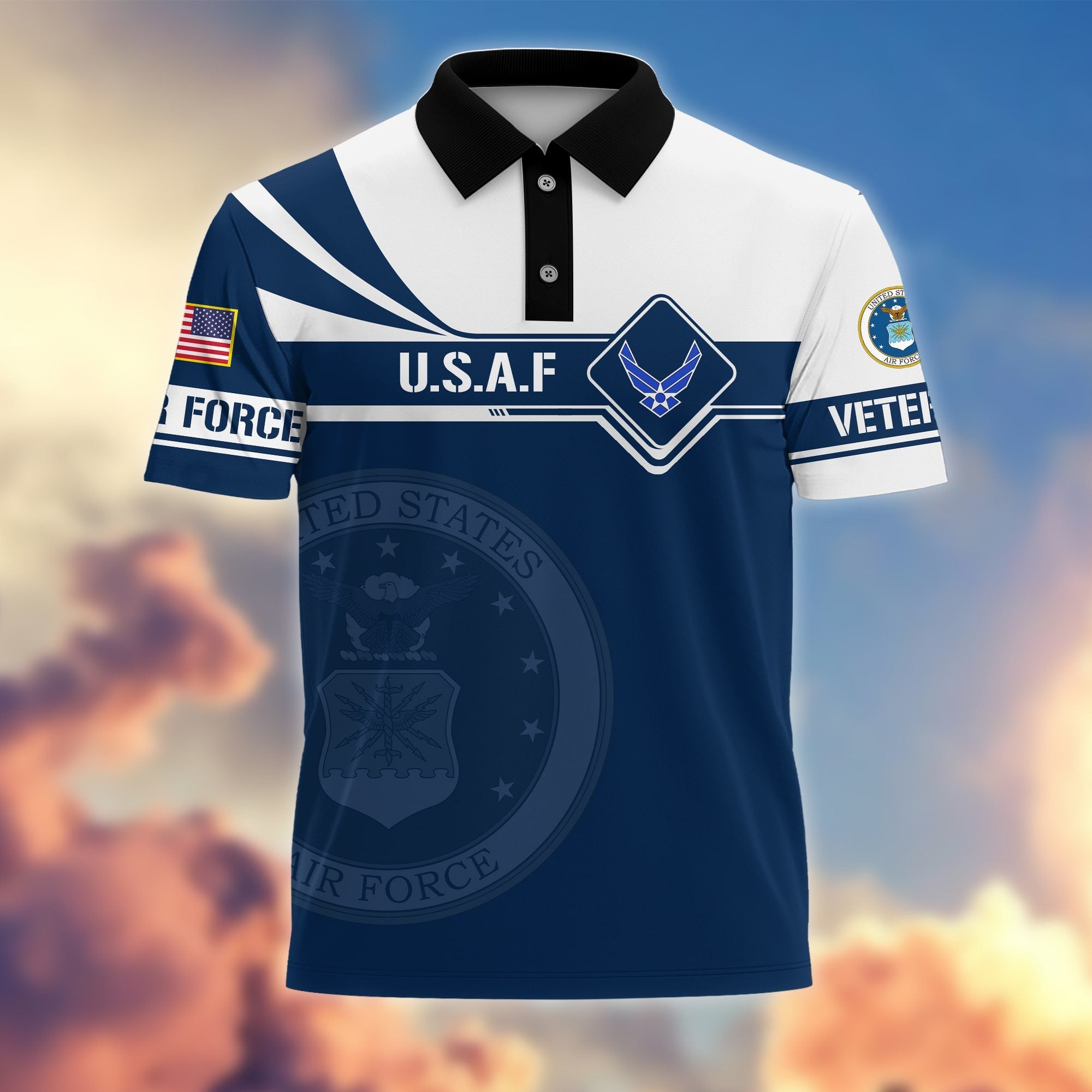 Premium Honoring All Who Served US Veterans Polo Shirt APVC220502