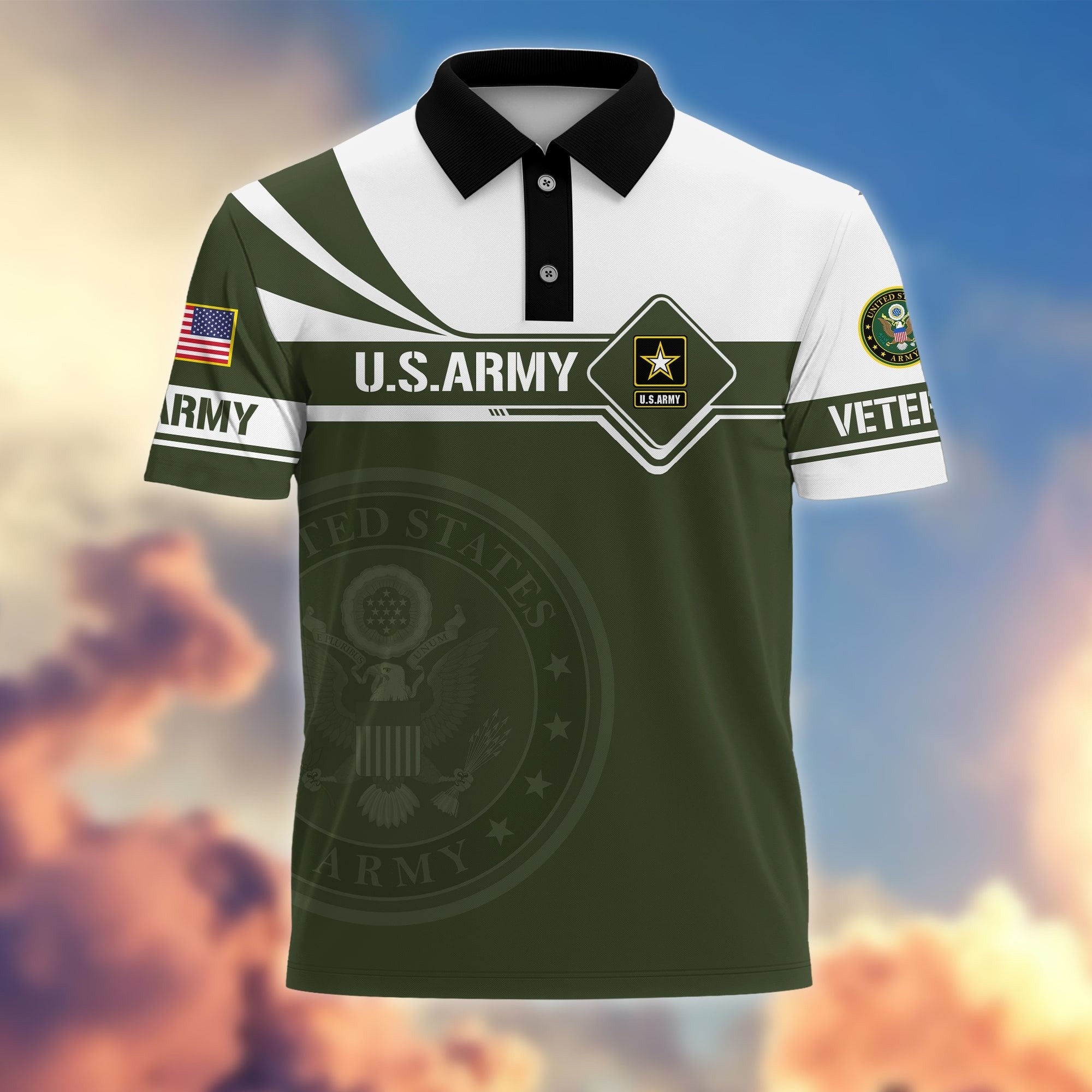 Premium Honoring All Who Served US Veterans Polo Shirt APVC220502