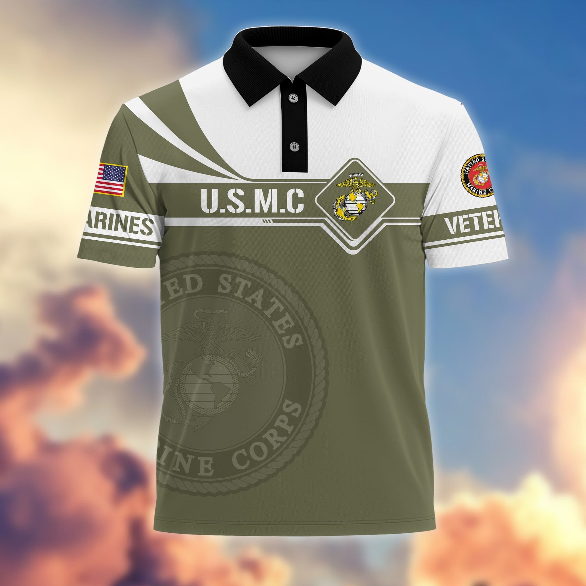 Premium Honoring All Who Served US Veterans Polo Shirt APVC220502
