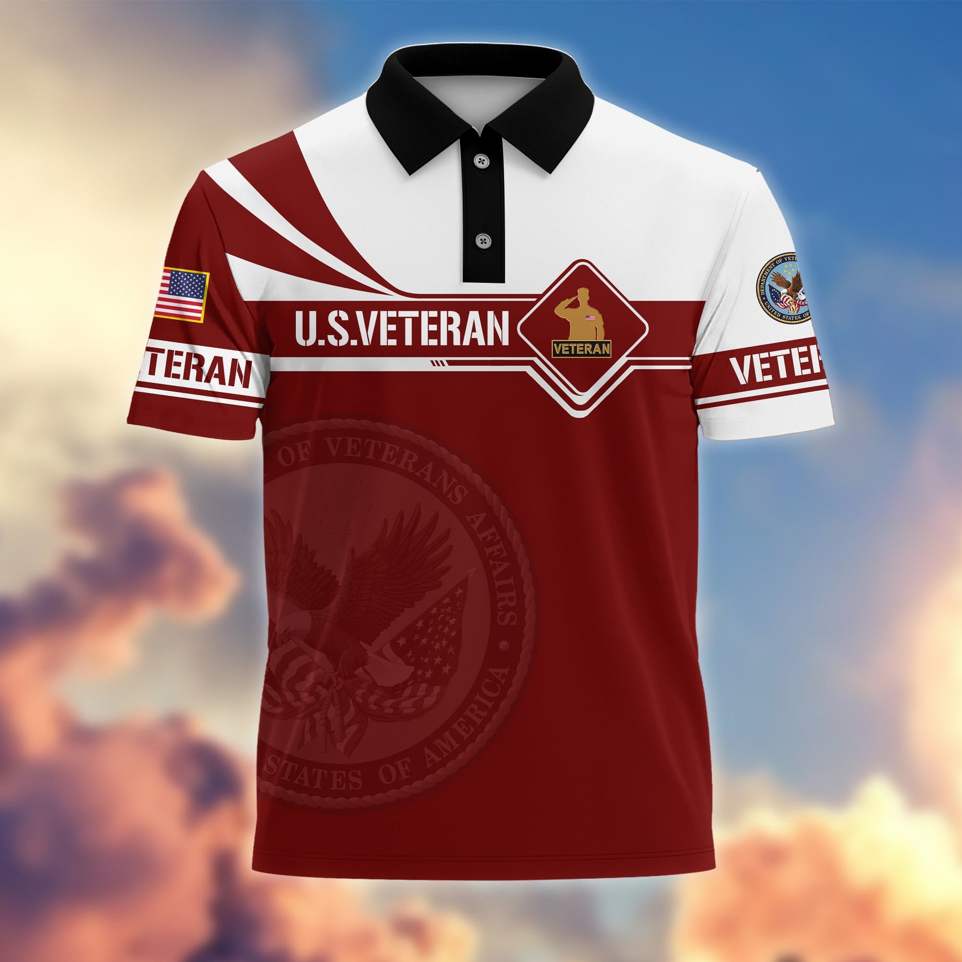 Premium Honoring All Who Served US Veterans Polo Shirt APVC220502