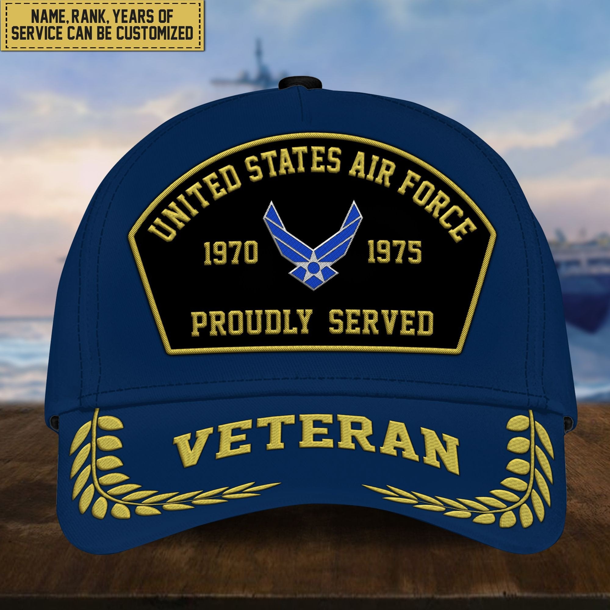 Premium Custom US Veterans Embroidered Cap, Gift For Veterans Day, Father's Day, Independence Day APVC110603