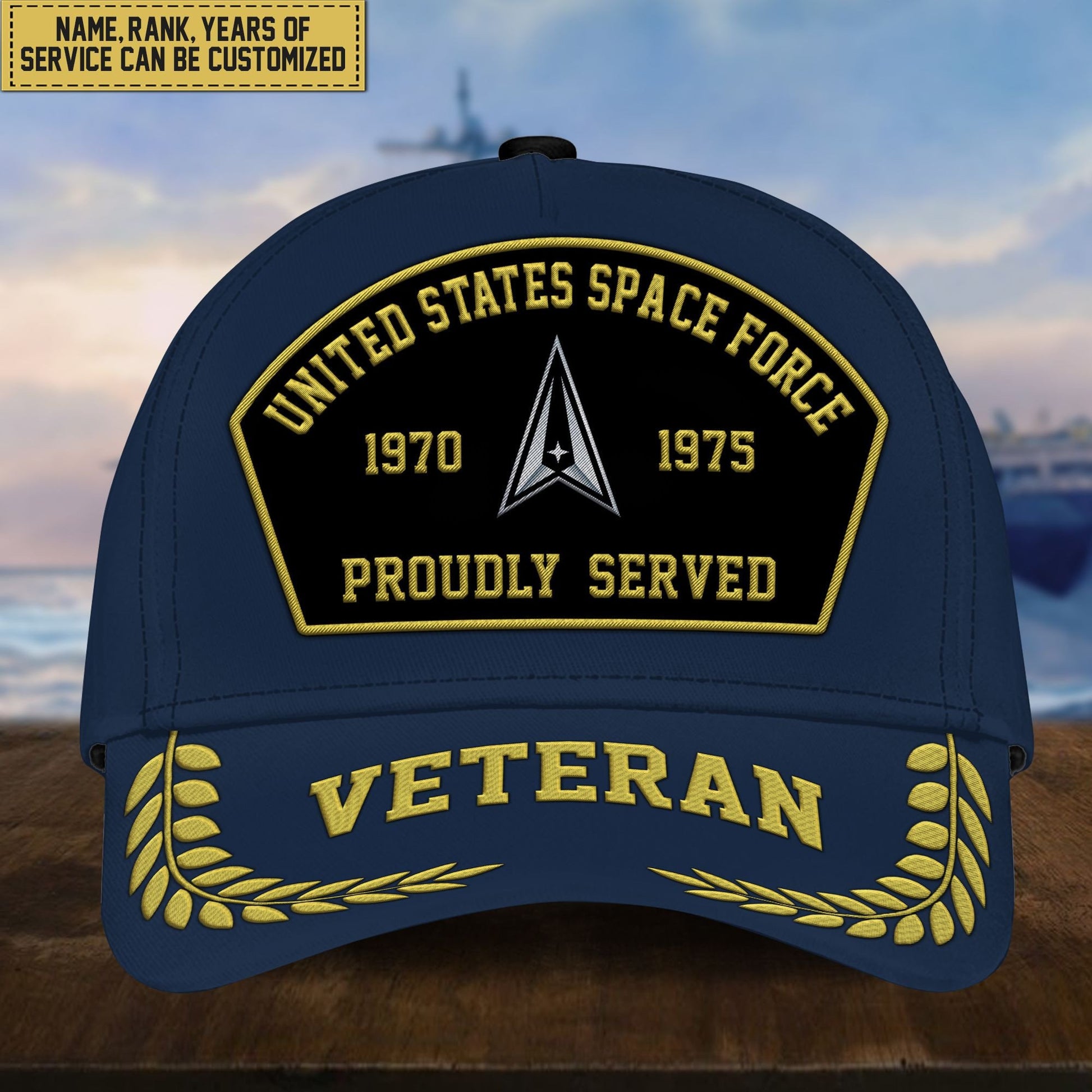 Premium Custom US Veterans Embroidered Cap, Gift For Veterans Day, Father's Day, Independence Day APVC110603