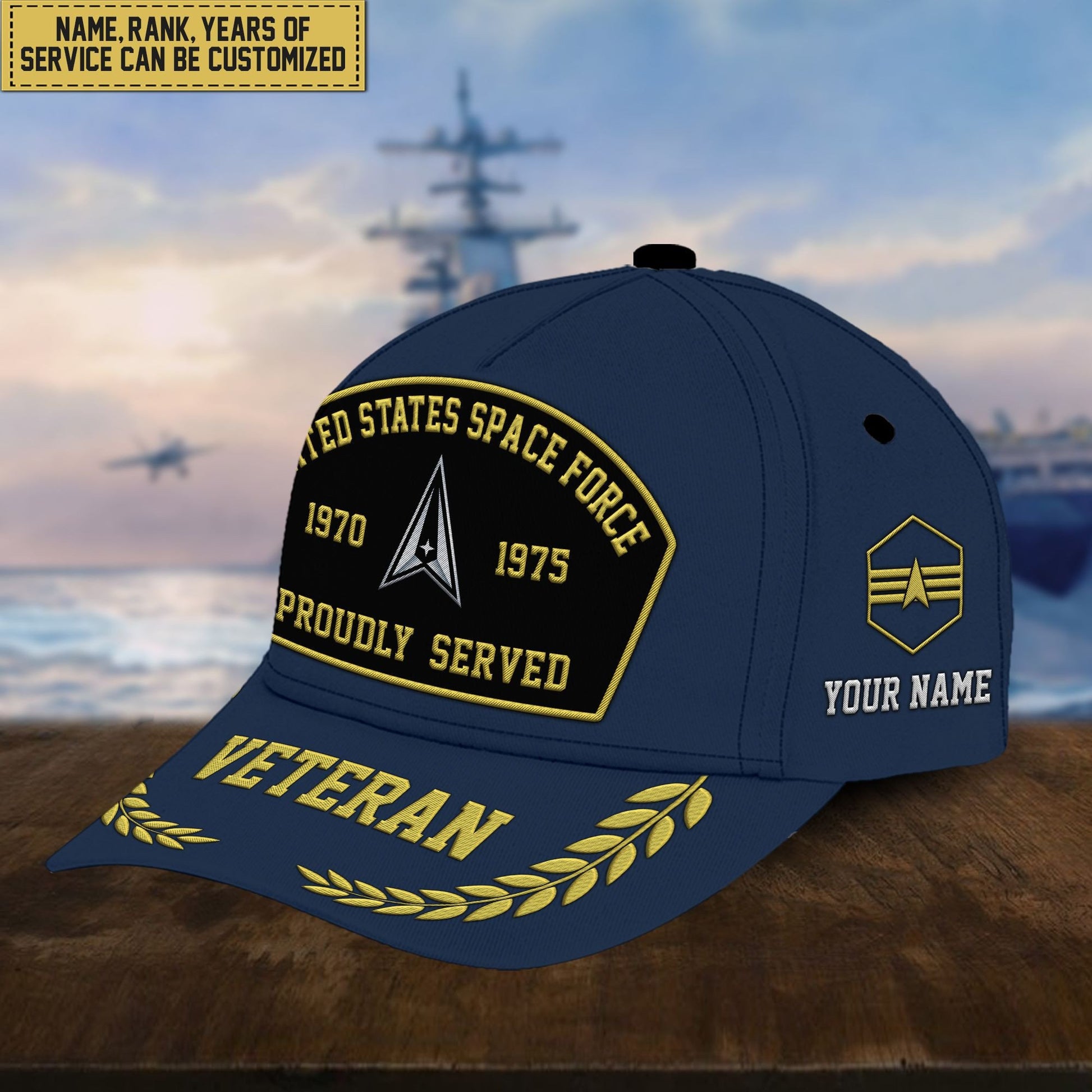 Premium Custom US Veterans Embroidered Cap, Gift For Veterans Day, Father's Day, Independence Day APVC110603