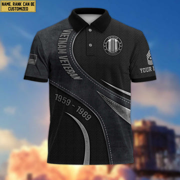 Premium Custom US Navy Polo Shirt, Gift for Navy Veteran VPVC201302
