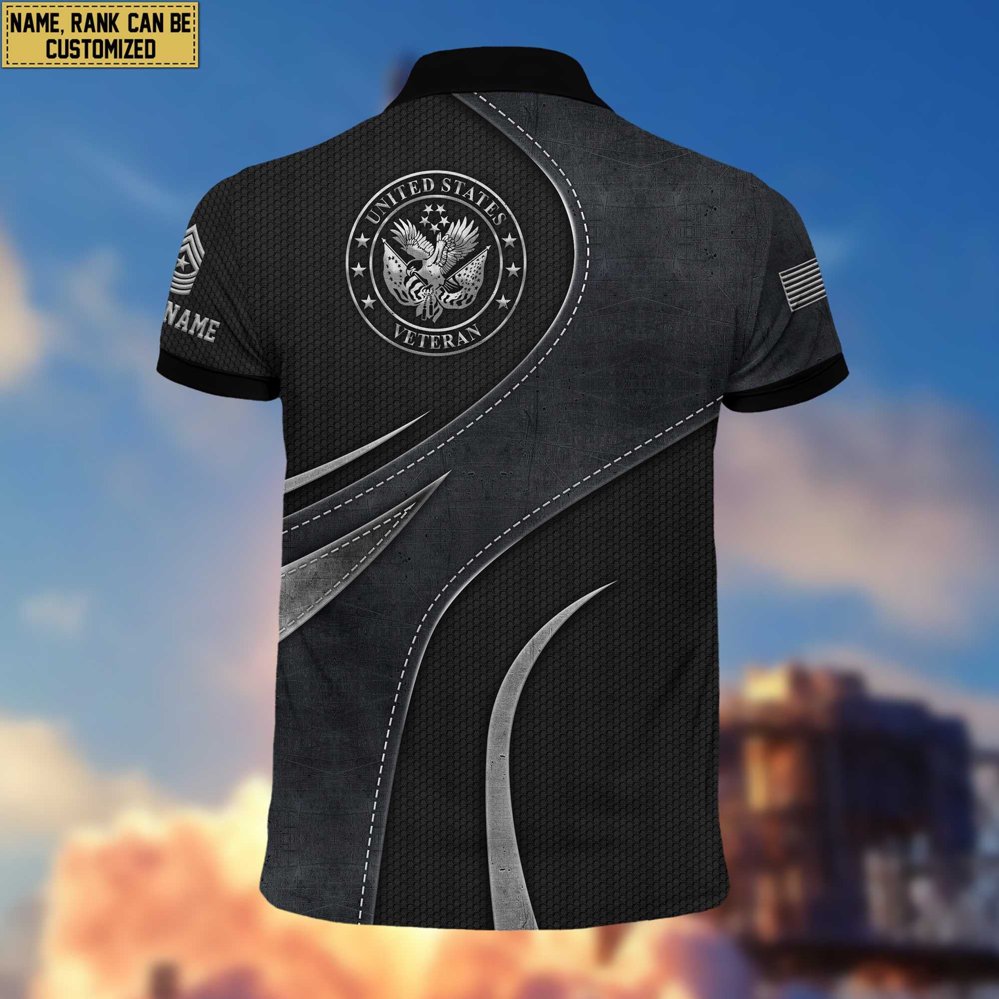Premium US Veteran Polo Shirt, Gift for US Veteran VPVC201307