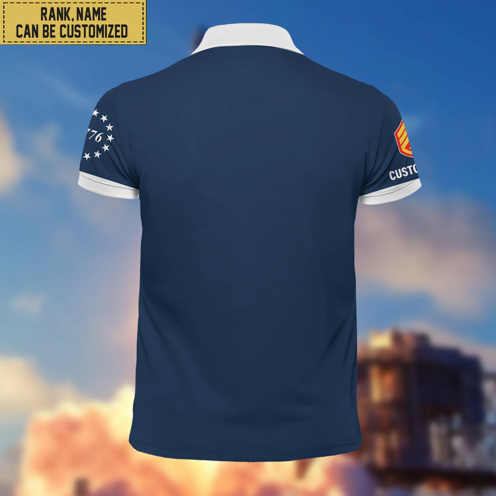 Premium Custom USMC Polo Shirt, Gift for Marine Veteran VPVC201903