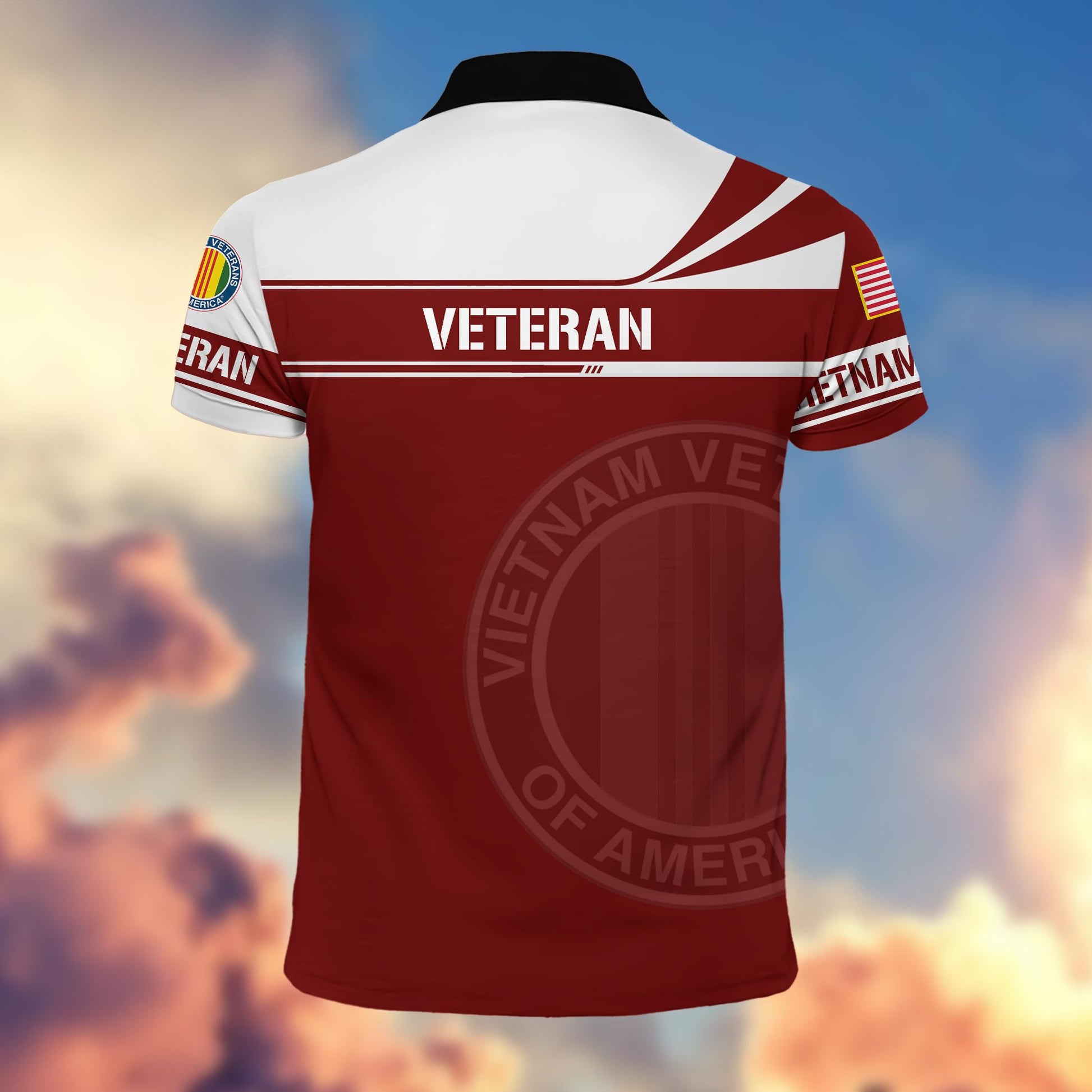Premium Vietnam Veteran Polo Shirt, Gift for Vietnam Veteran VPVC202406