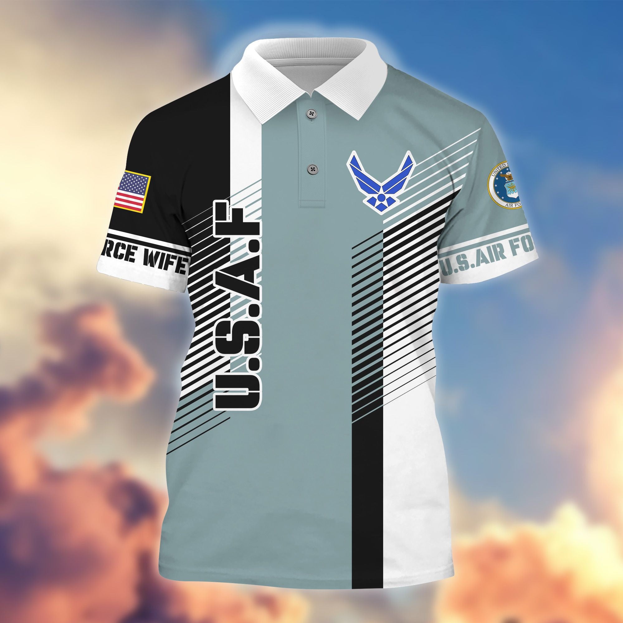 Premium Polo Shirt For Veteran's Wife APVC180610